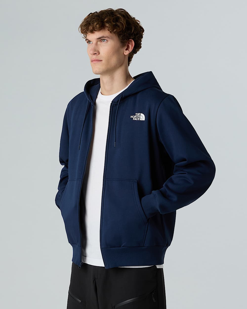 Mens Simple Dome FullZip Hoodie TNF ALT3