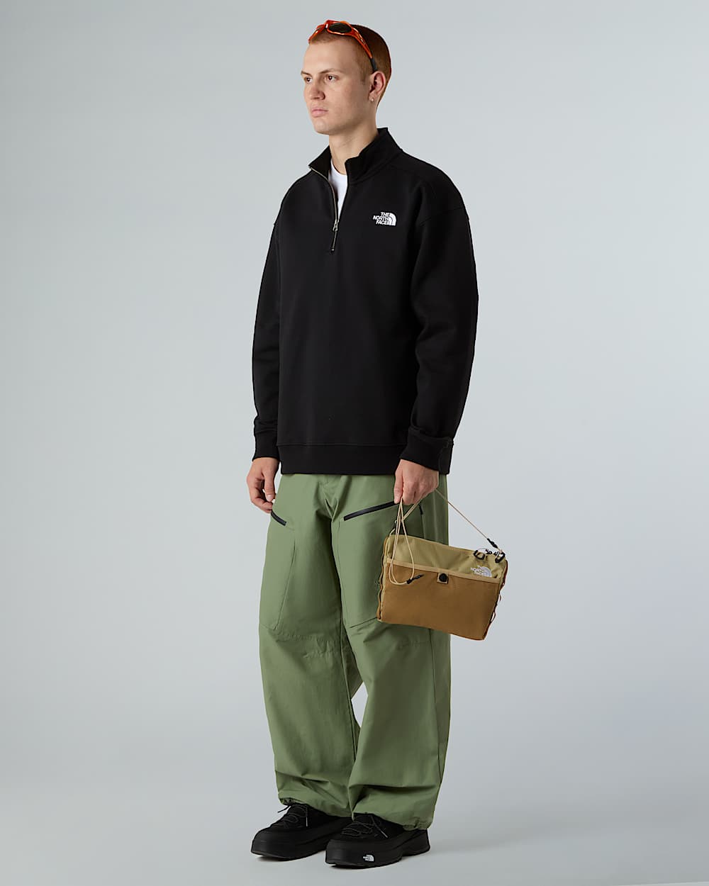 Unisex Oversized 14 Zip Sweatshirt TNF alt3