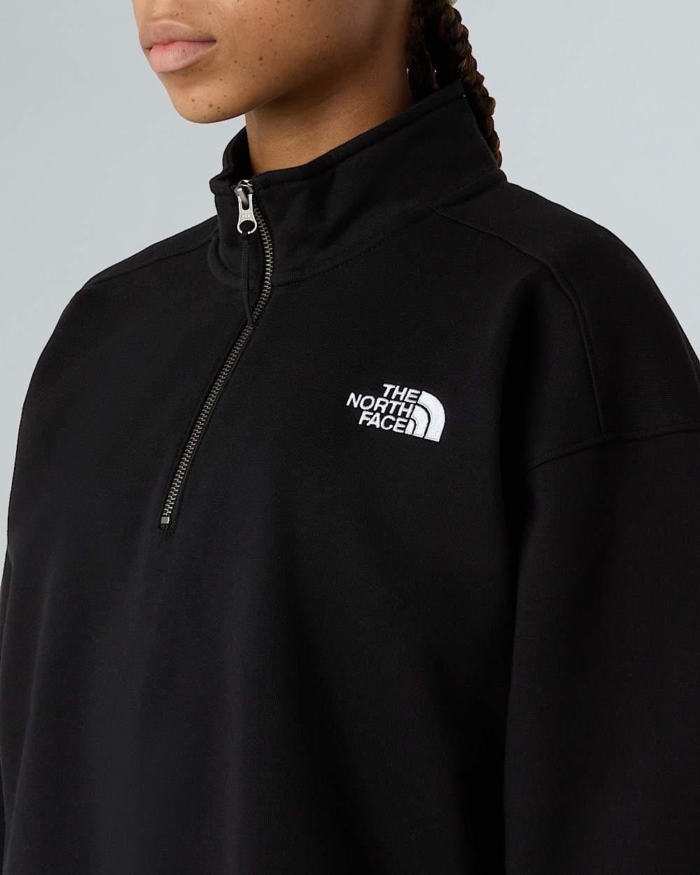 Unisex Oversized 14 Zip Sweatshirt TNF alt9