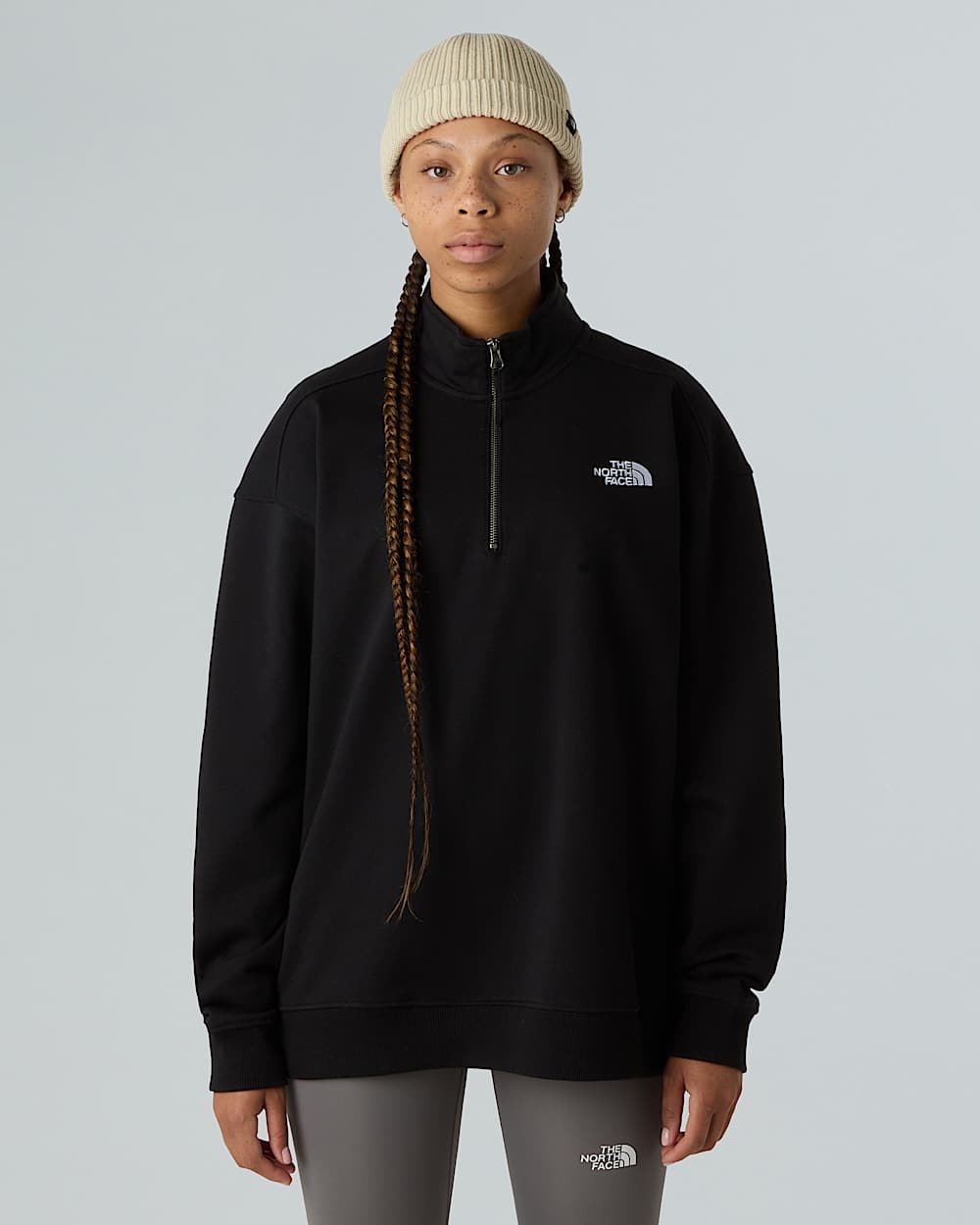 Unisex Oversized 1/4 Zip Sweatshirt | The North Face