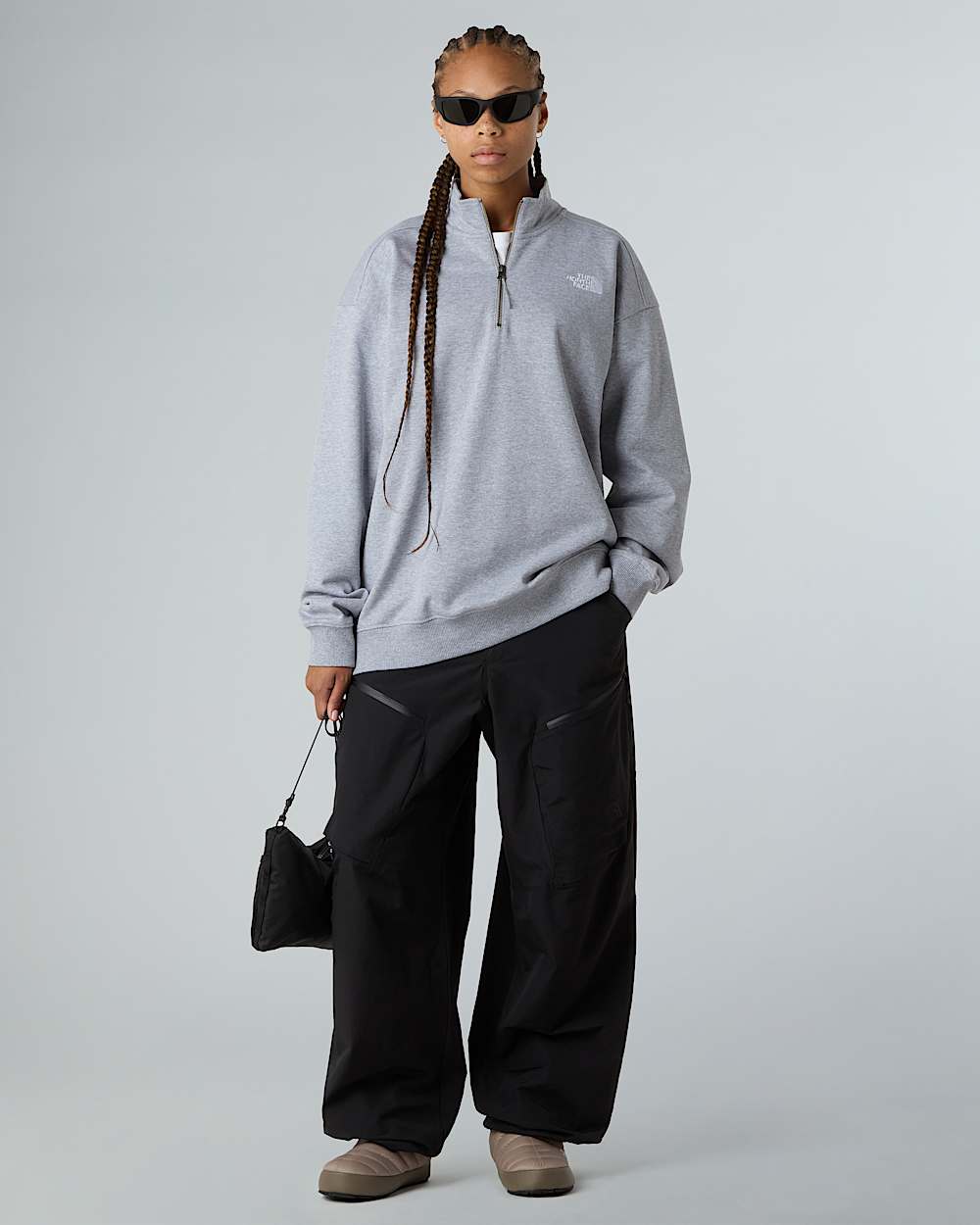 Unisex Oversized 14 Zip Sweatshirt TNF ALT7