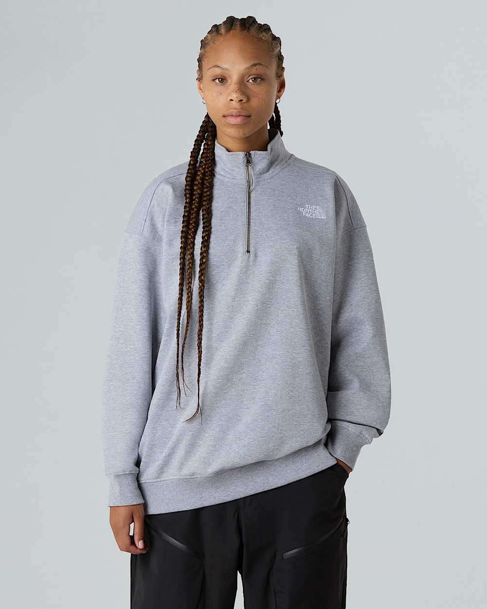 Unisex Oversized 14 Zip Sweatshirt TNF ALT4