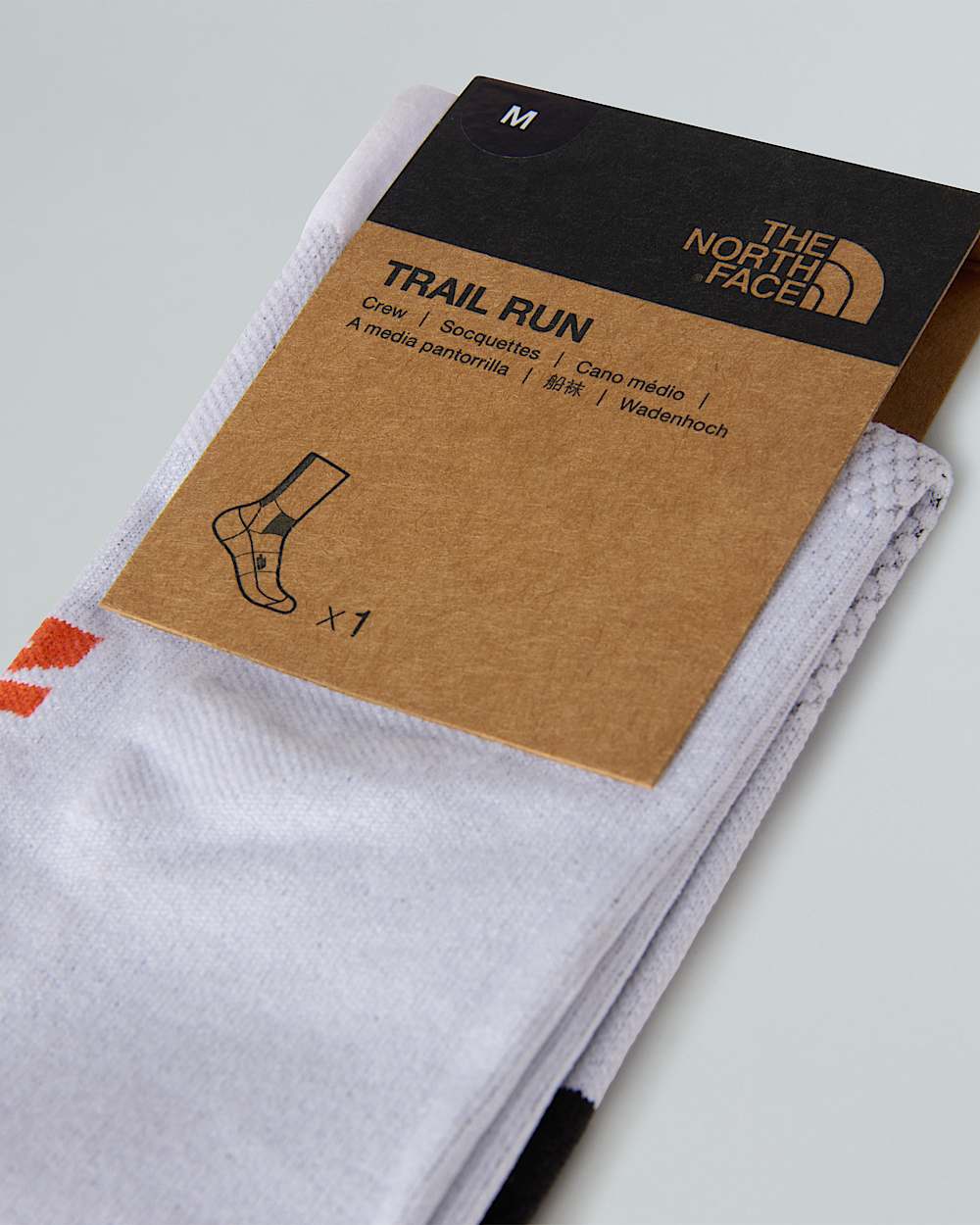 Never Stop Trail Run Crew Socks TNF ALT3