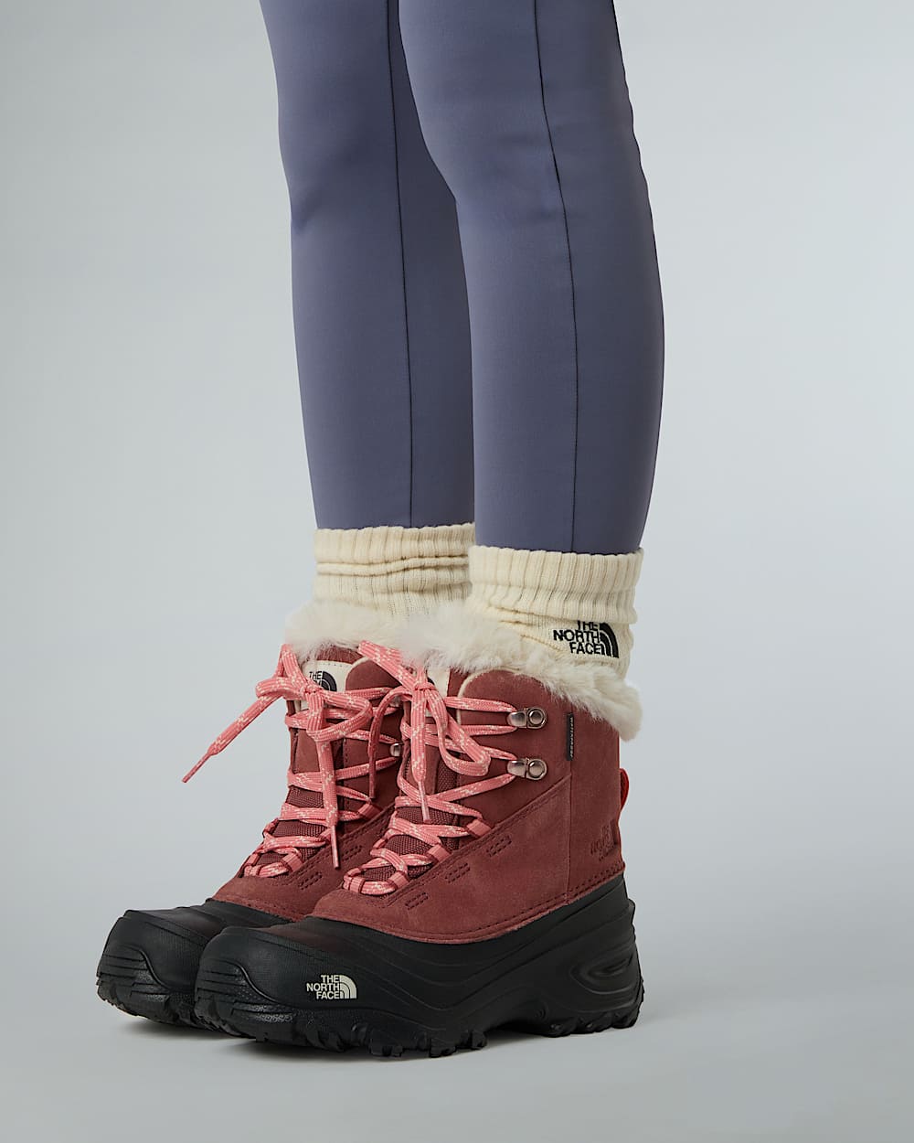 Kids Shellista V Lace Waterproof Snow Boots TNF ALT4