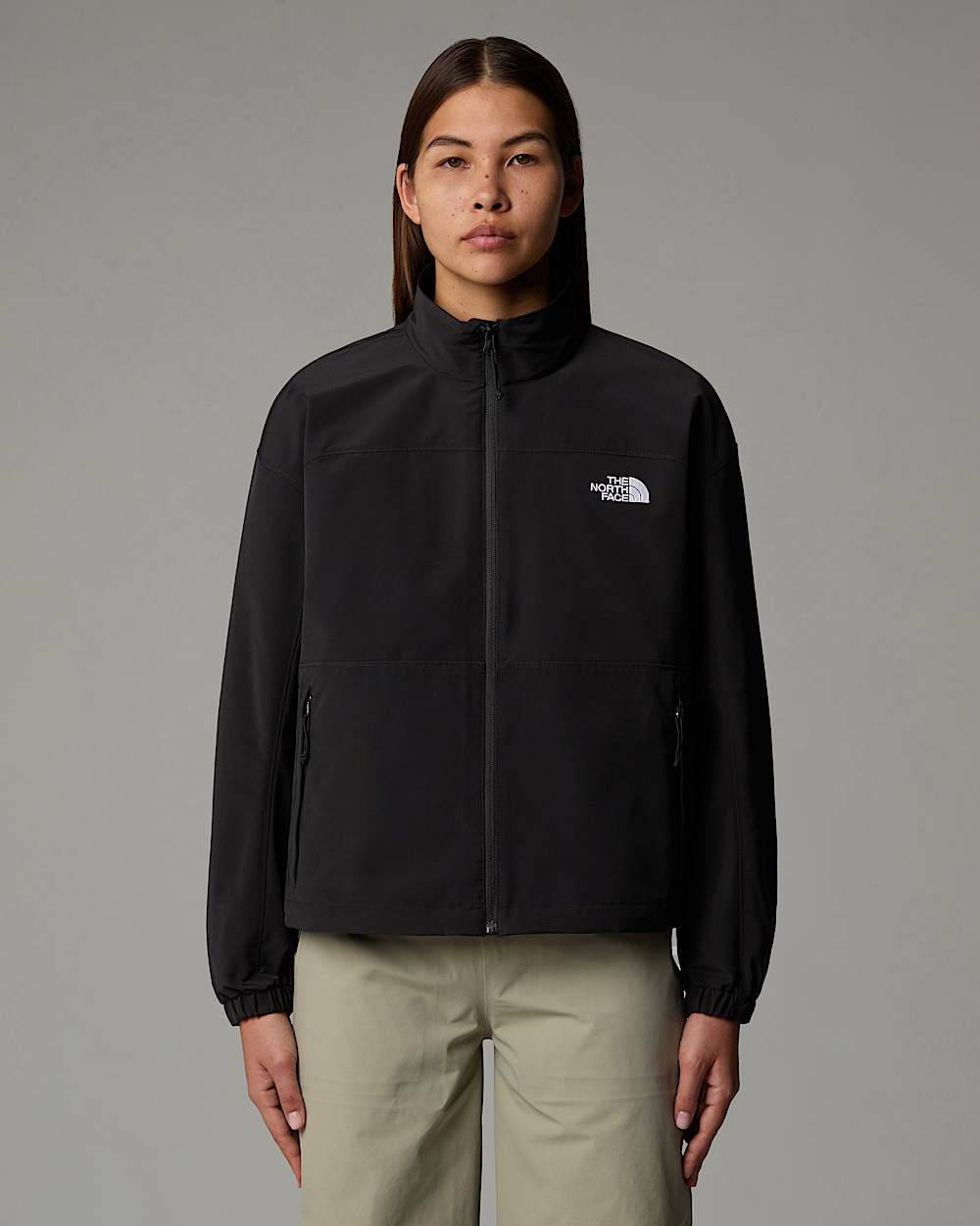 Womens TNF Easy Wind Track Jacket TNF ALT4