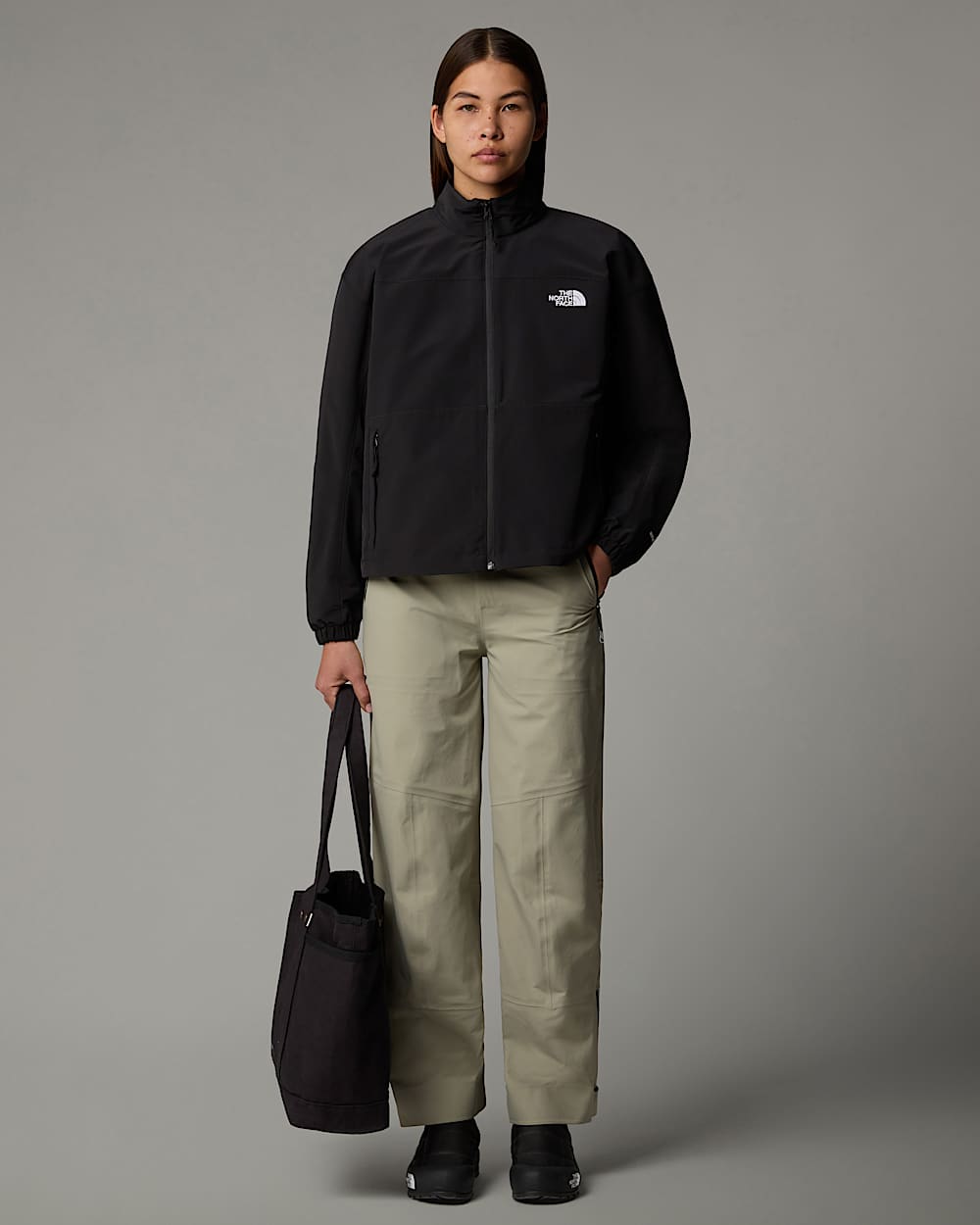 Womens TNF Easy Wind Track Jacket TNF ALT5