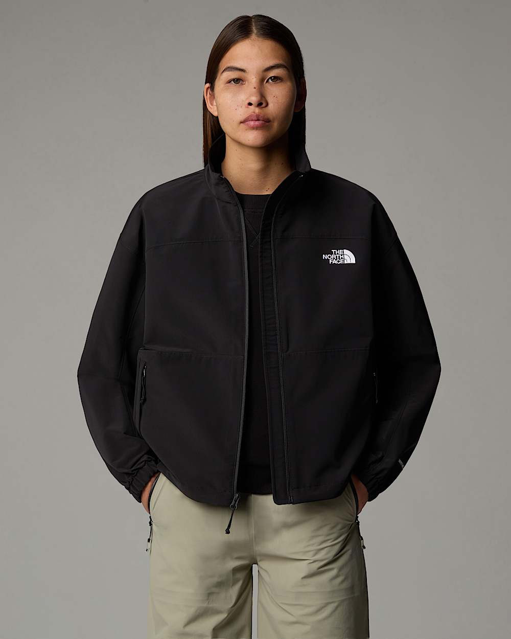Womens TNF Easy Wind Track Jacket TNF ALT7
