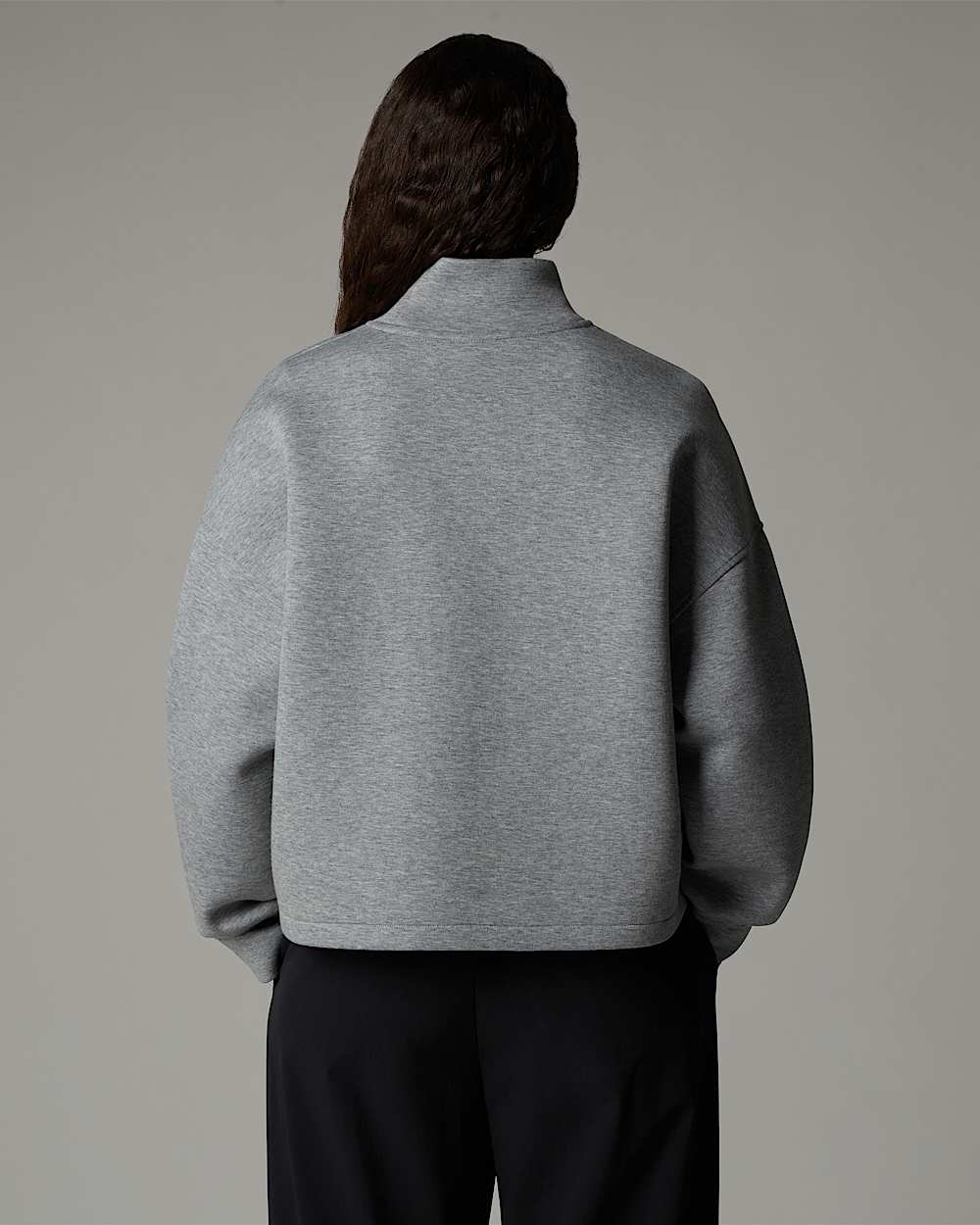 Womens Mock Neck Sweatshirt TNF ALT6