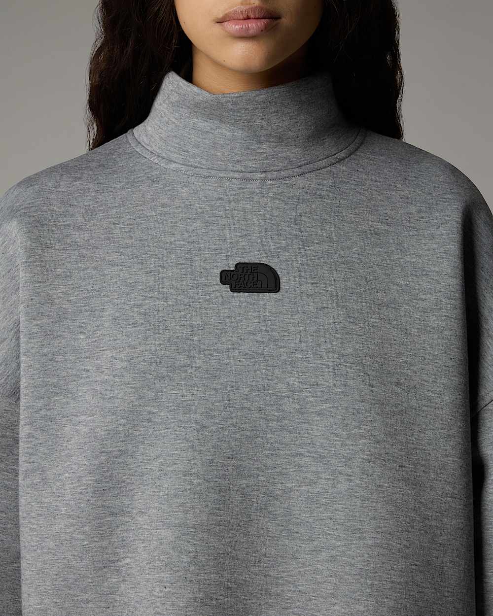 Womens Mock Neck Sweatshirt TNF ALT7