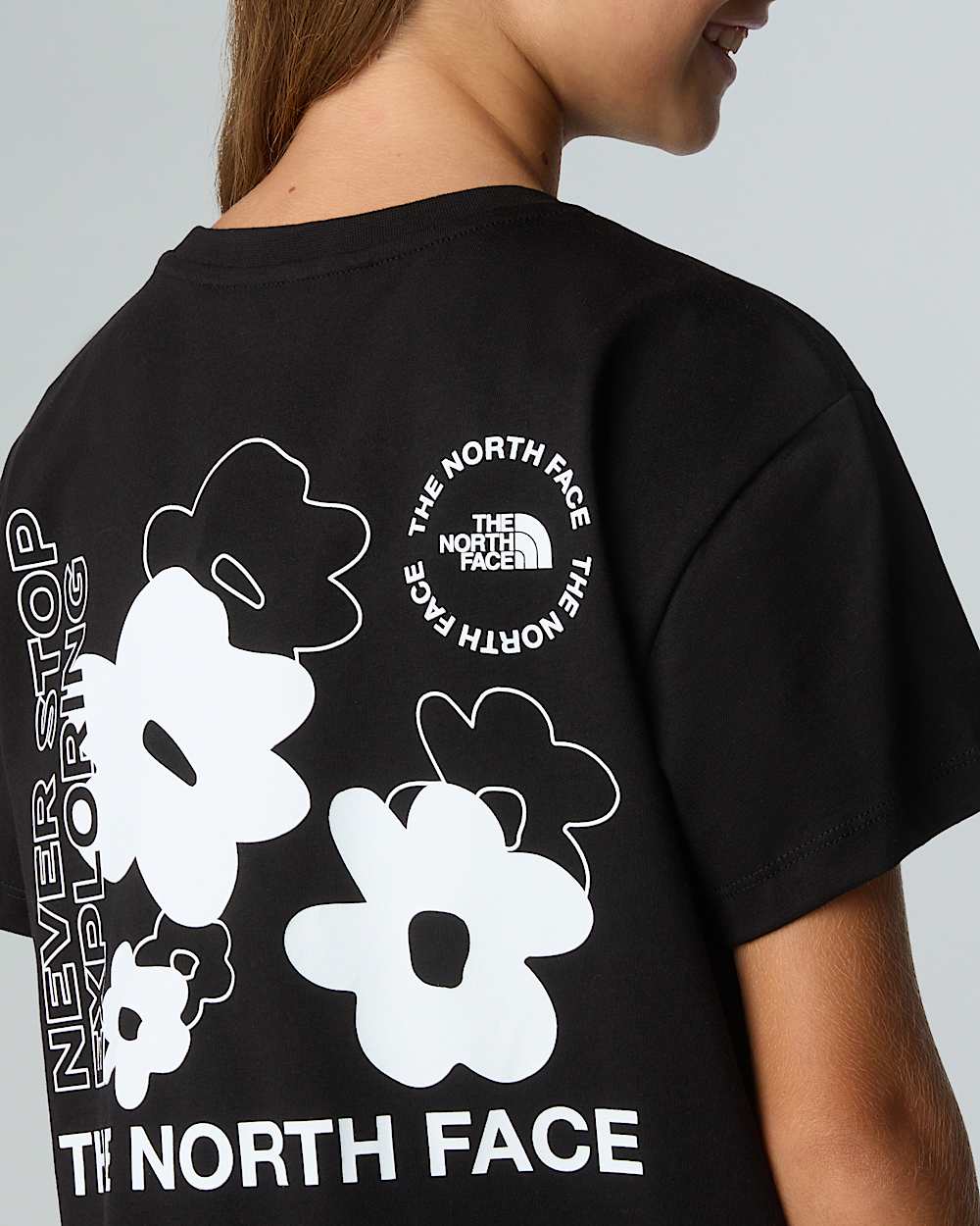 Relaxed Flower GraphicTshirt voor meisjes TNF ALT3