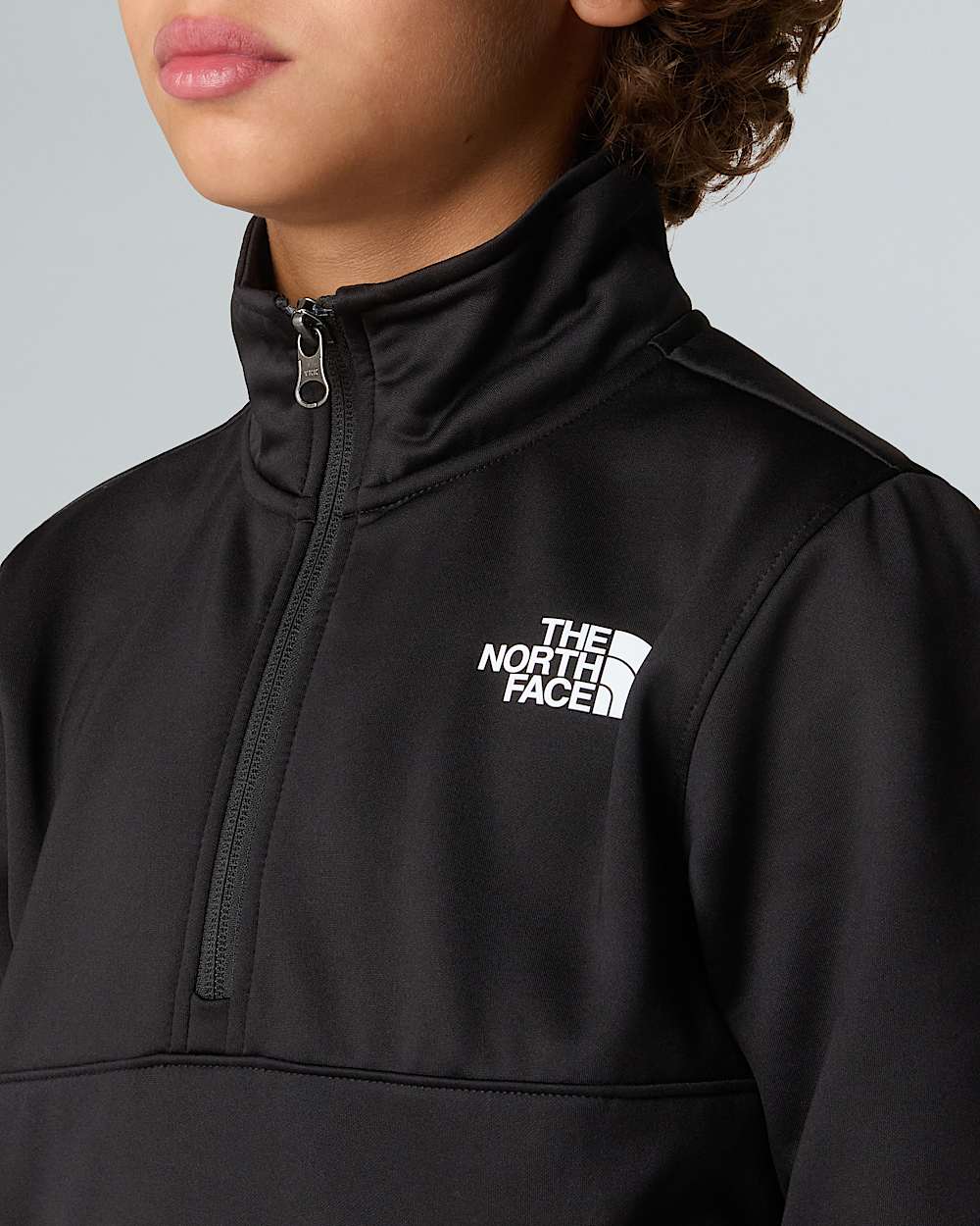 Sweatshirt met kwartrits voor tieners TNF ALT3
