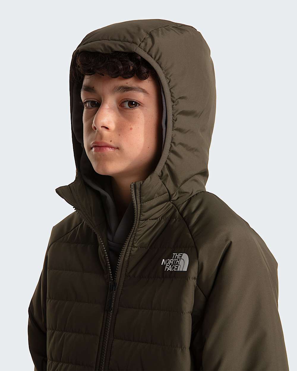 Synthetische Never Stopjas voor jongens TNF New Taupe Green ALT5