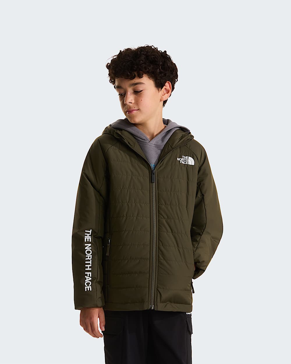 Synthetische Never Stopjas voor jongens TNF New Taupe Green HERO