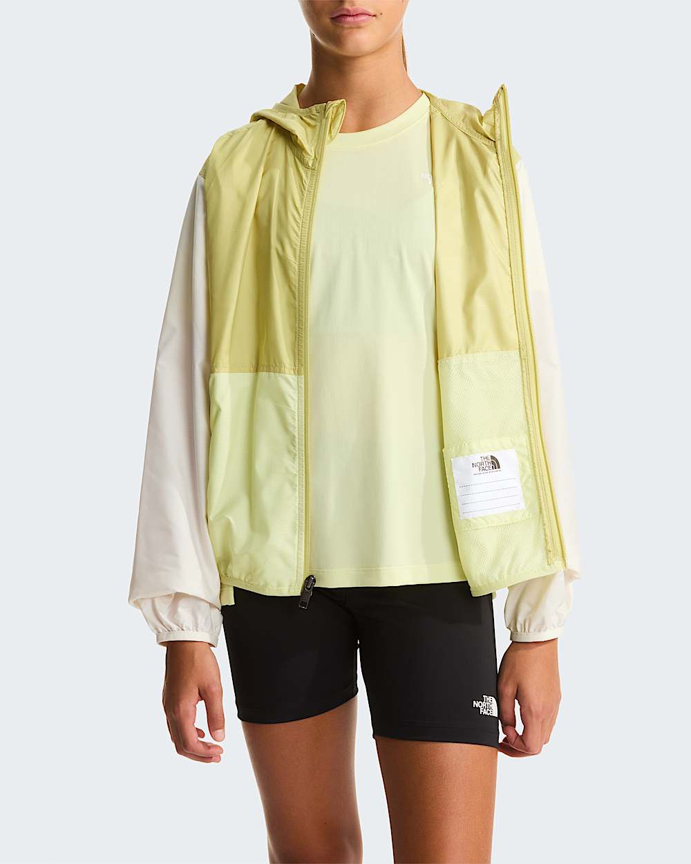 Giacca a vento Cyclone da ragazza TNF Lemon MistPearWhite Dune ALT7