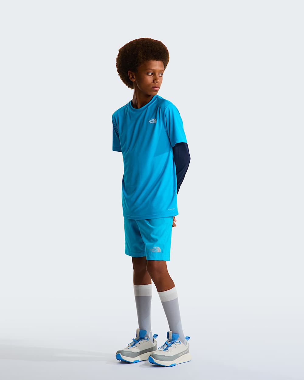Short 247 pour enfant TNF Meridian Blue ALT1