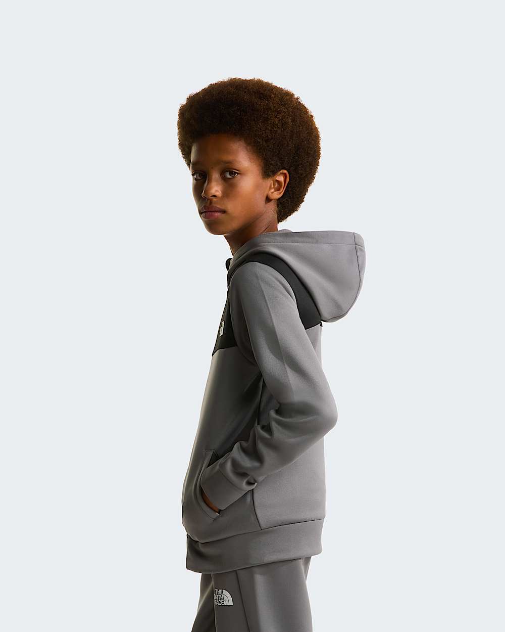 Reaxion Kapuzenpulli mit durchgehendem RV fr Jugendliche TNF Smoked Pearl ALT2