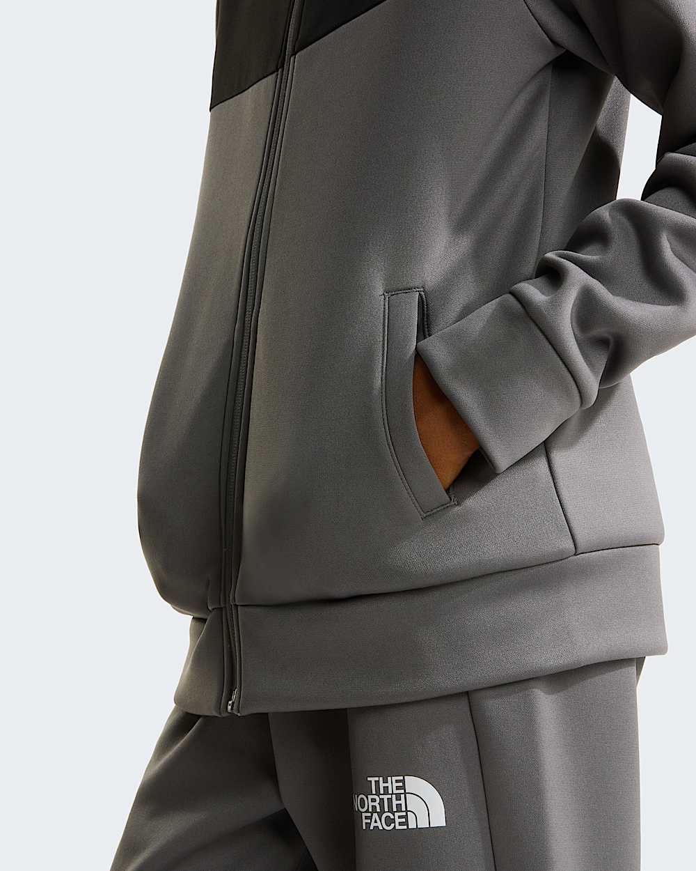 Reaxion Kapuzenpulli mit durchgehendem RV fr Jugendliche TNF Smoked Pearl ALT6