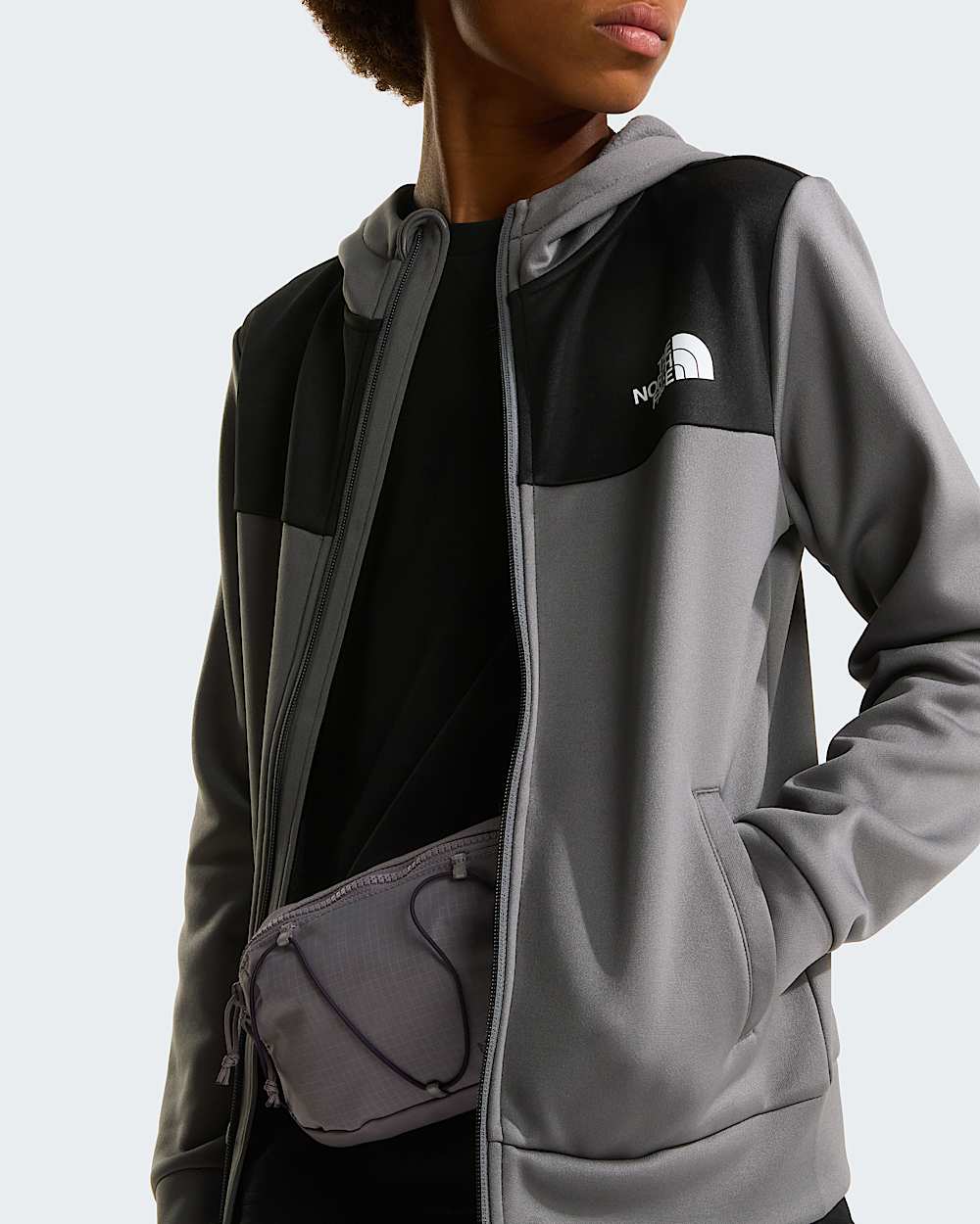 Reaxion Kapuzenpulli mit durchgehendem RV fr Jugendliche TNF Smoked Pearl ALT7