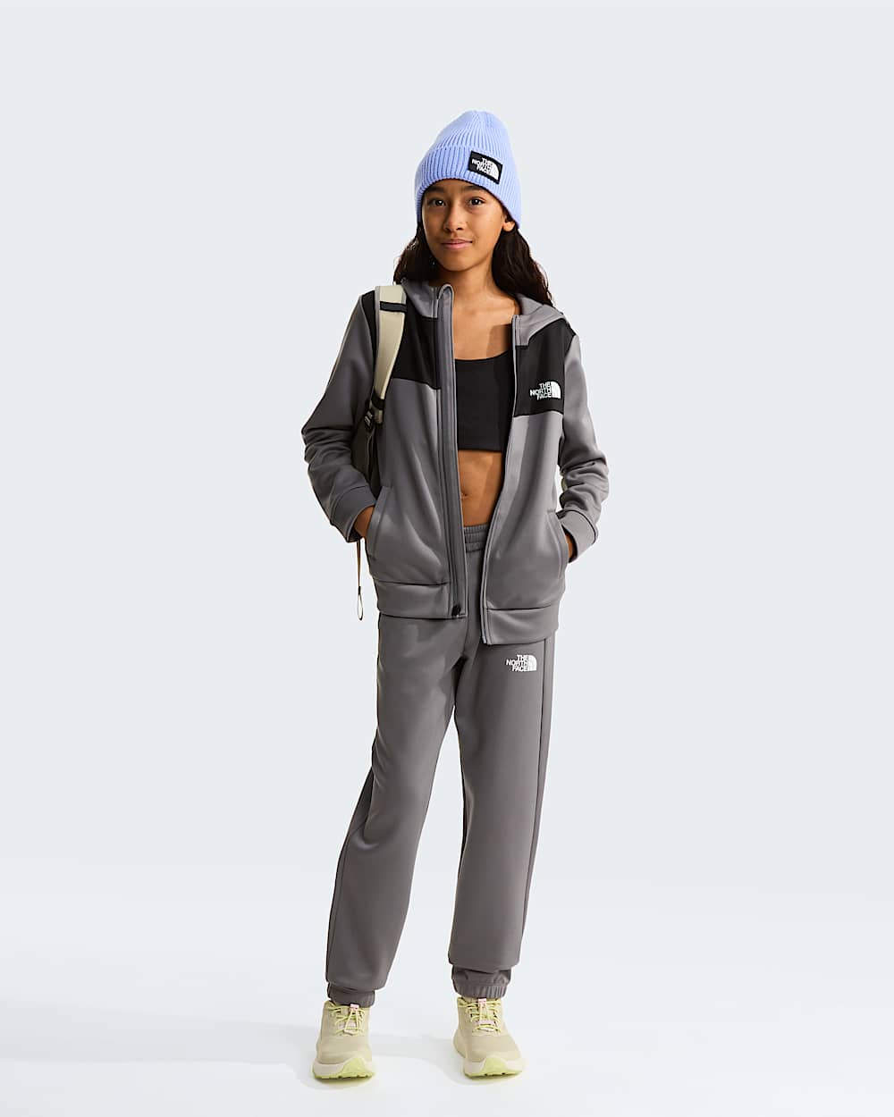 Reaxion Kapuzenpulli mit durchgehendem RV fr Jugendliche TNF Smoked Pearl ALT8