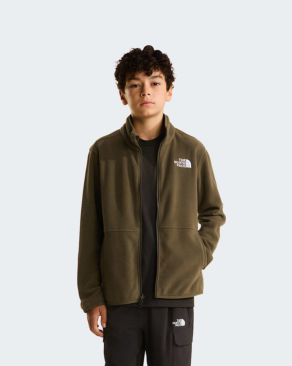 Teens Glacier ZipInCompatible Fleece Jacket TNF ALT4