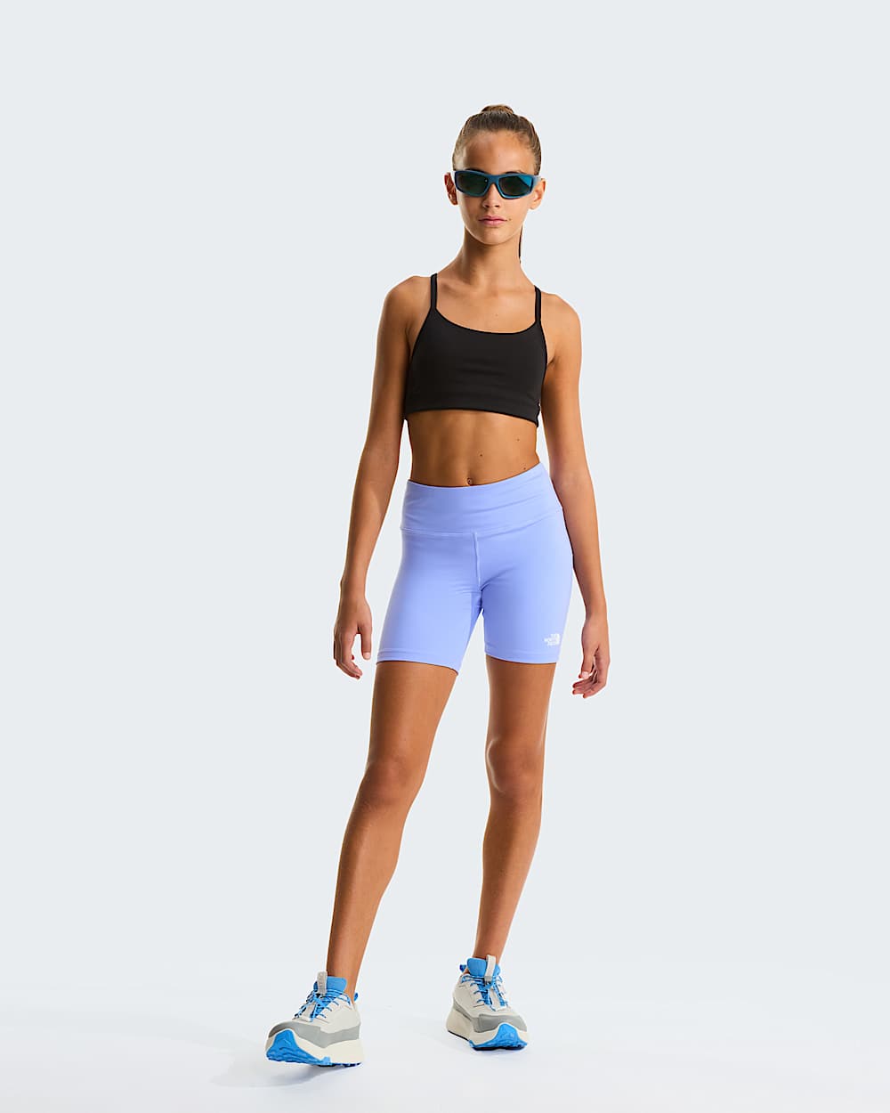 Girls Flex 5 Tight Shorts TNF ALT1