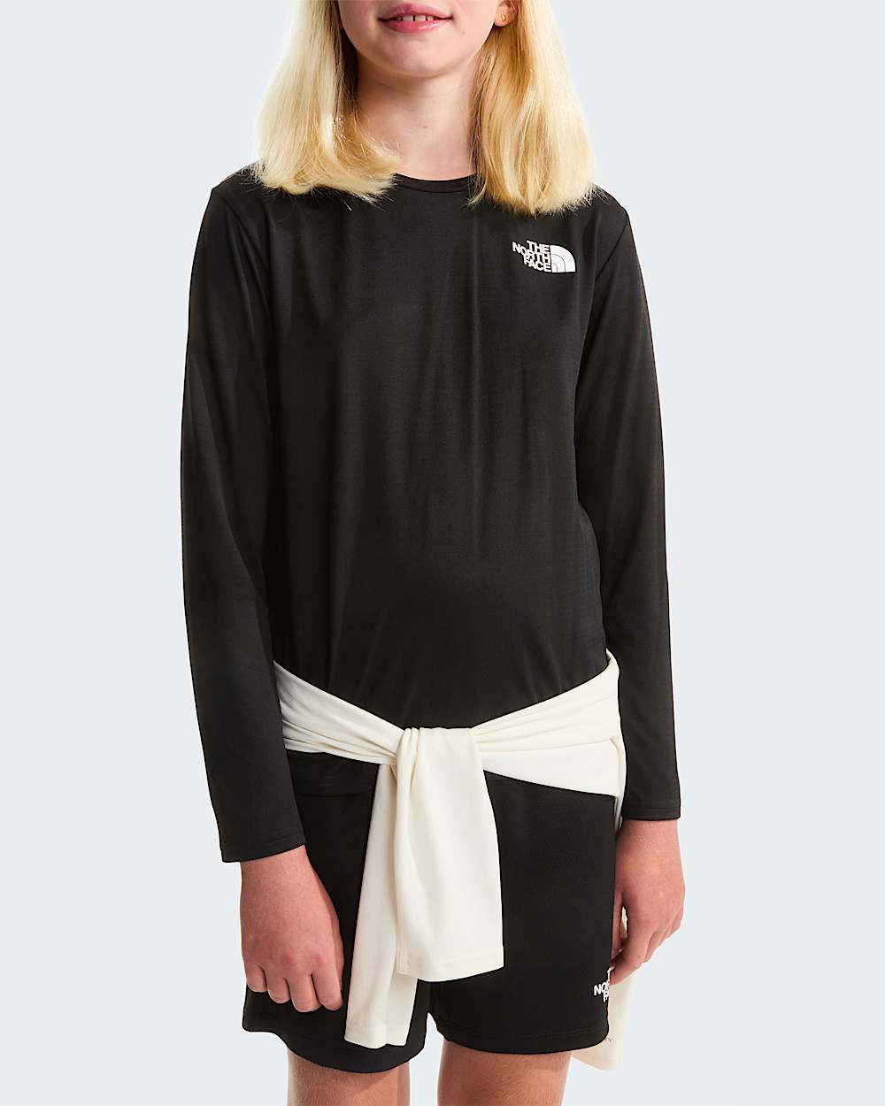 Short en maille de polyester pour enfant TNF TNF Black ALT10