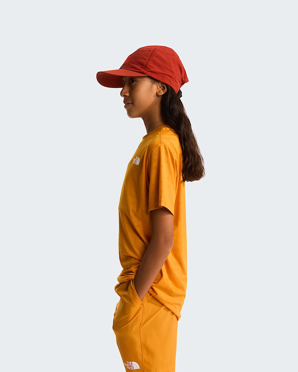 Tshirt 247 emboss Pentadome pour enfant TNF Dust Orange ALT8