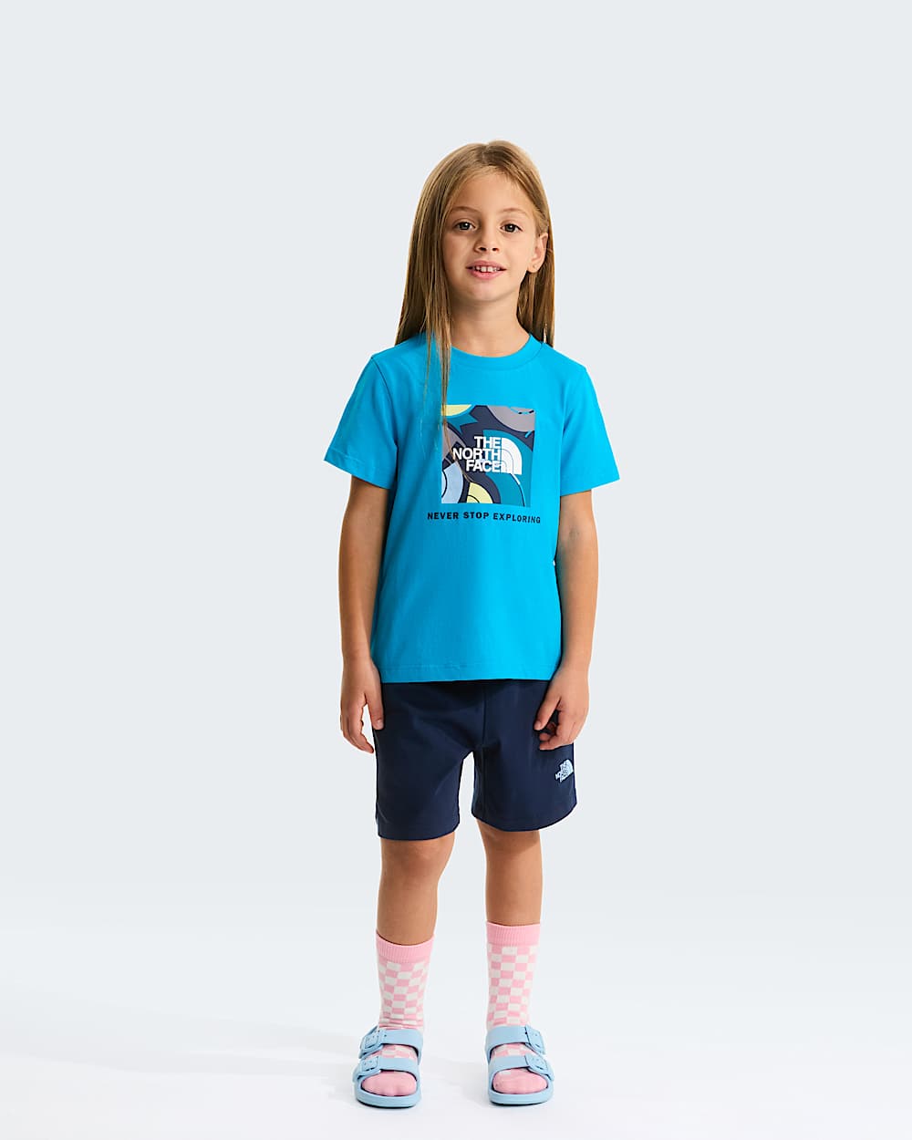 Kids NSE Box Play Regular Shorts Set TNF ALT11