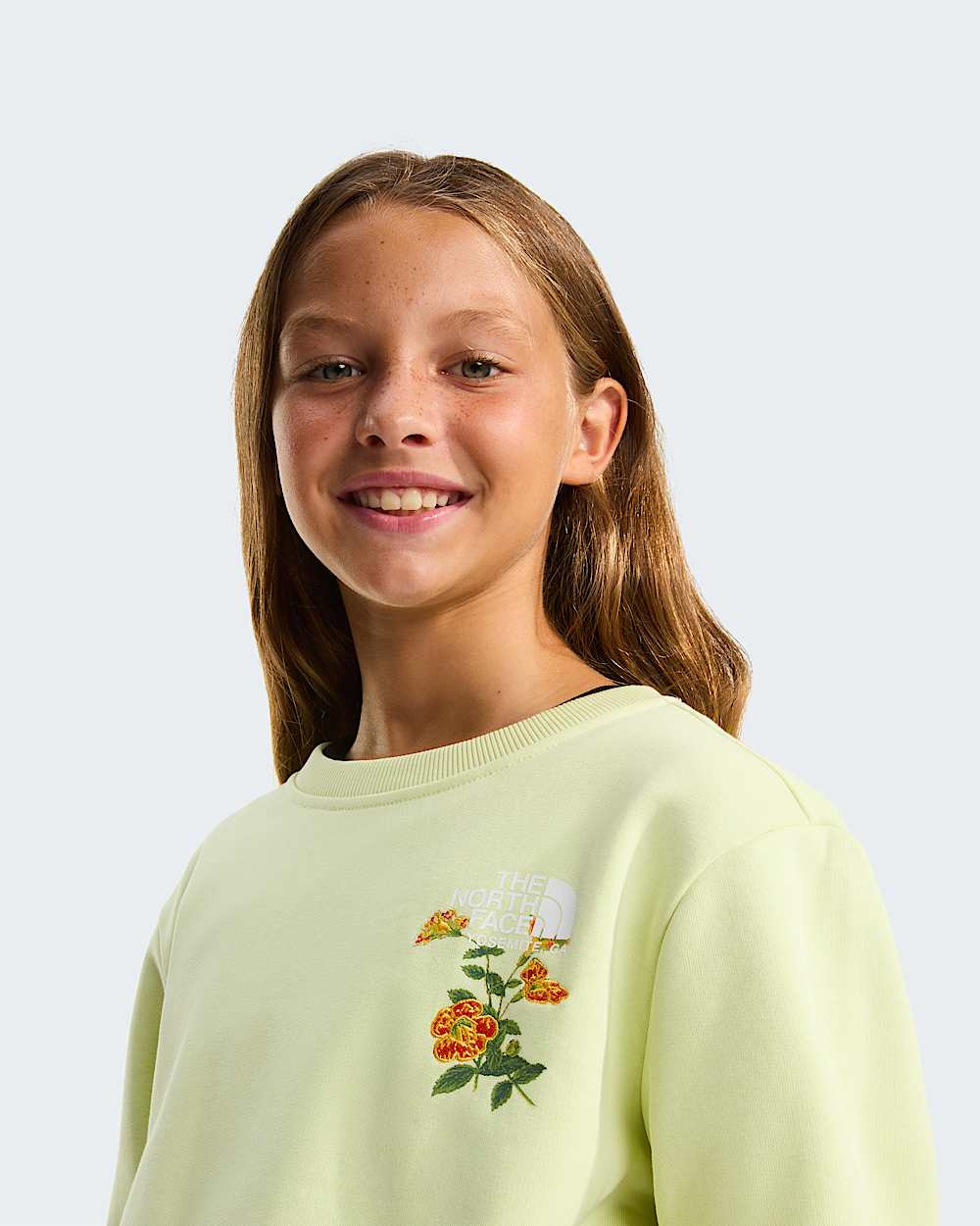 Girls Flora Relaxed Sweatshirt TNF ALT4