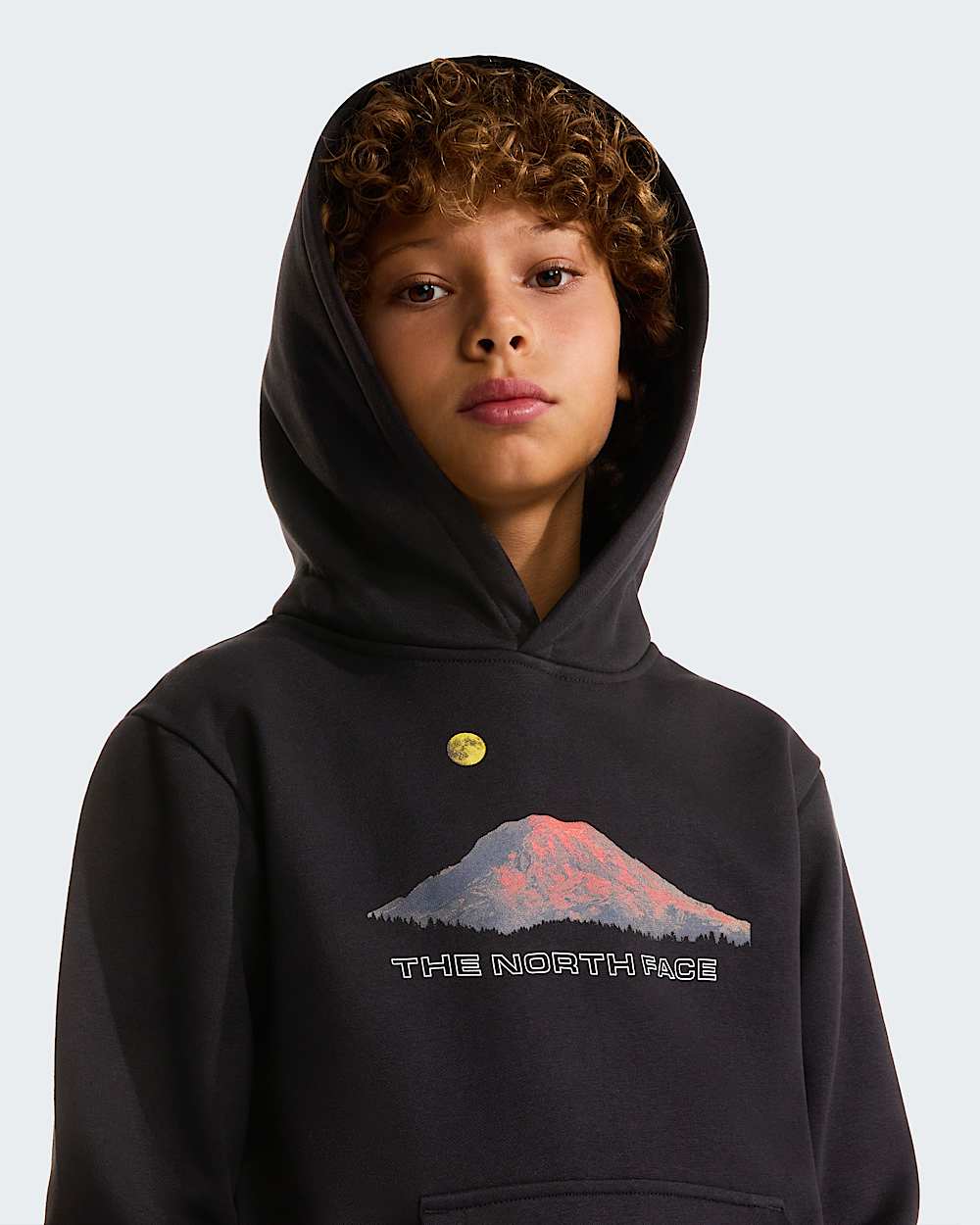 Mountain Night relaxt geschnittener Kapuzenpulli fr Jungen TNF TNF Black ALT4