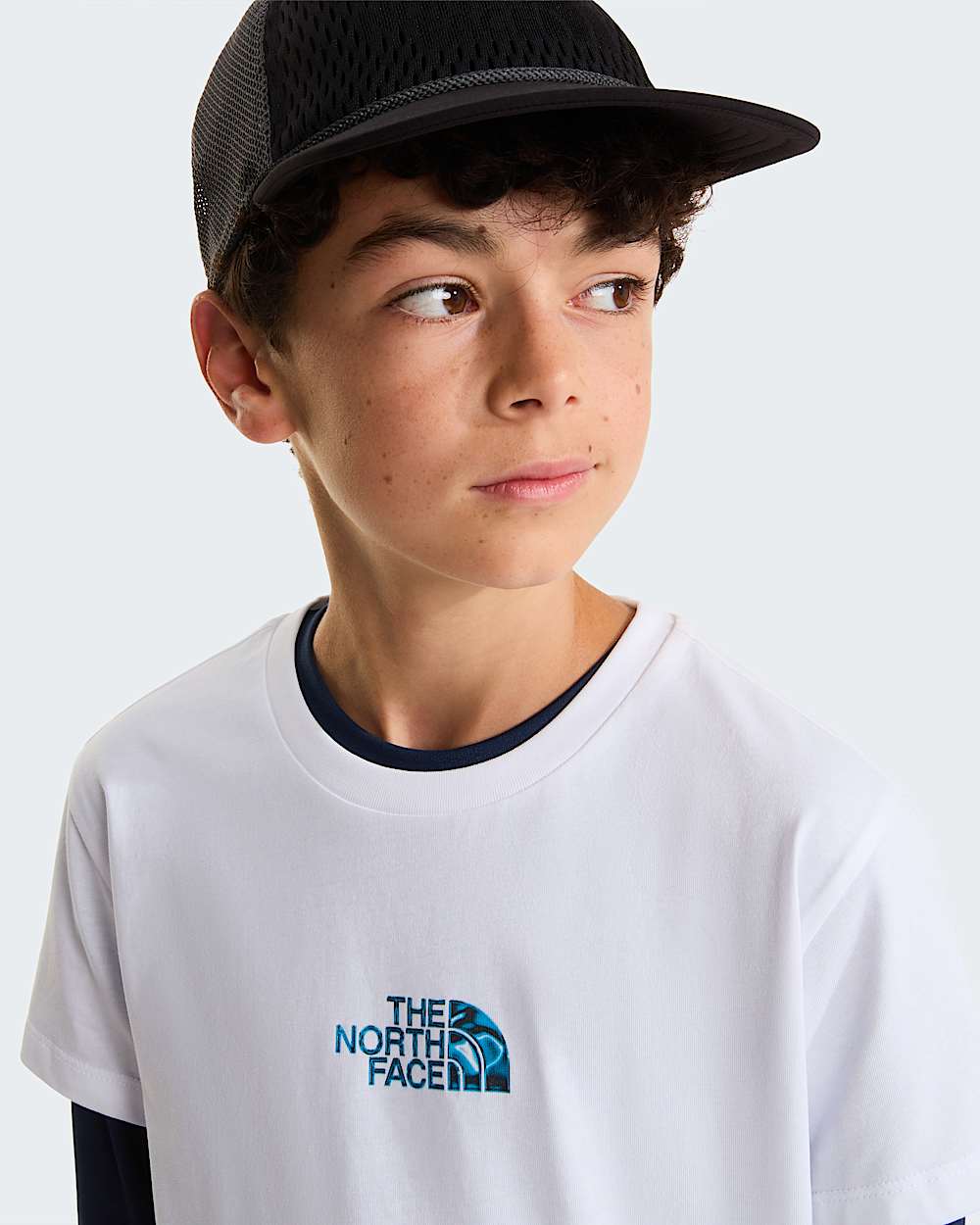 Boys Liquid Logo Regular TShirt TNF ALT5