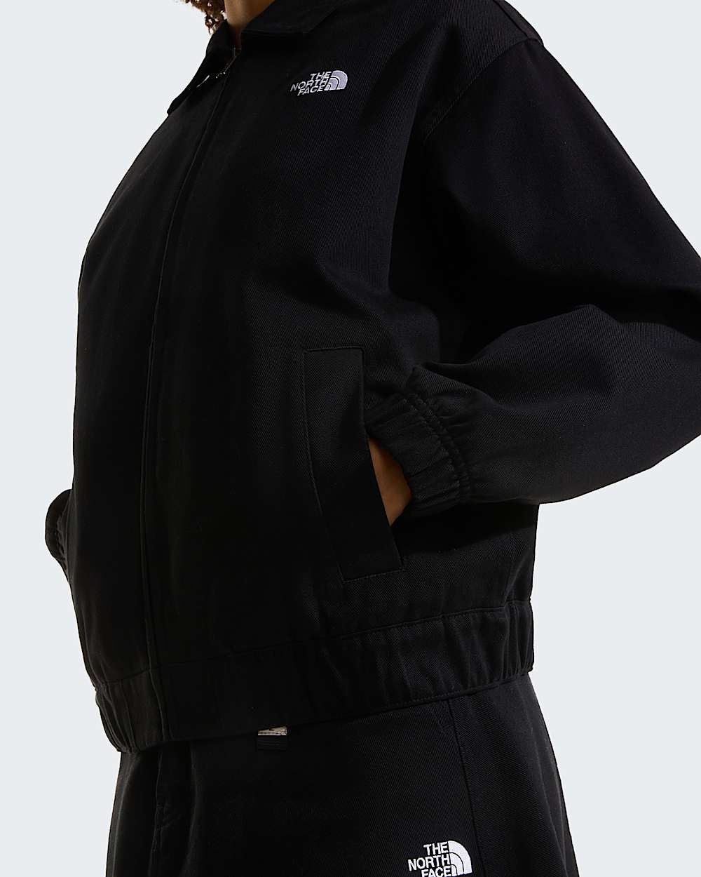 Womens Twill Collared Jacket TNF alt7