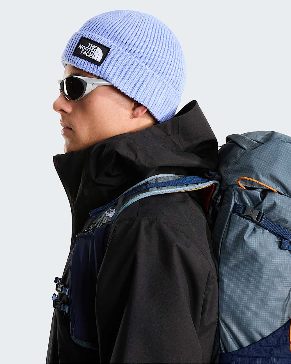 TNF Logo Box Beanie mit Umschlag TNF Periwinkle Glow ALT5