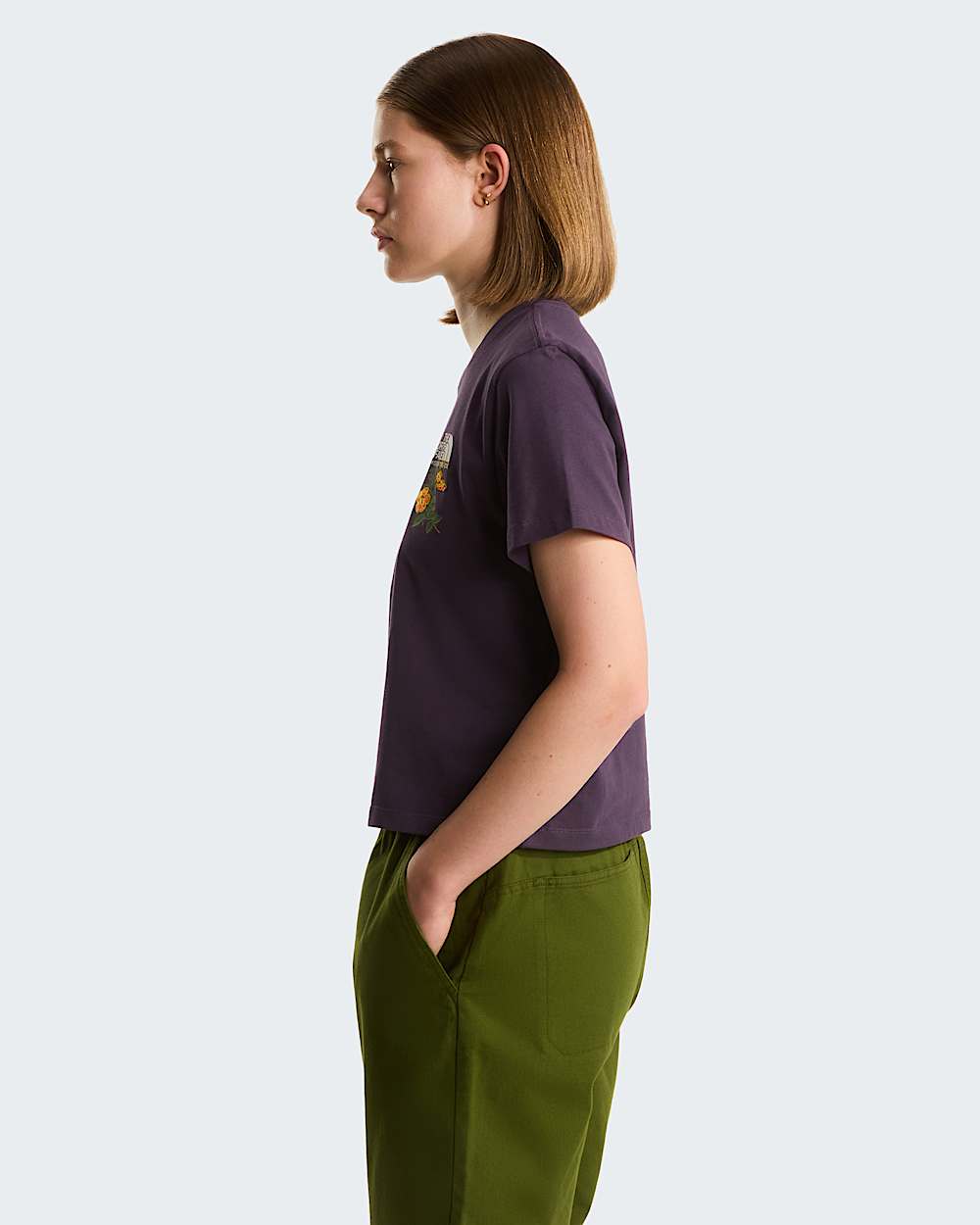 Womens Flora Embroidered Regular Graphic TShirt TNF ALT2