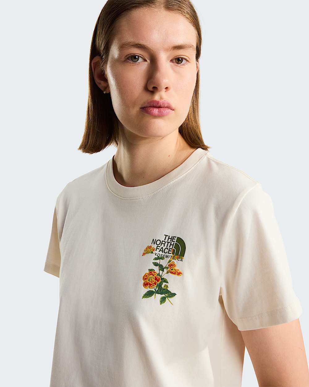 Tshirt Flora Embroidered Regular Graphic da donna TNF ALT4