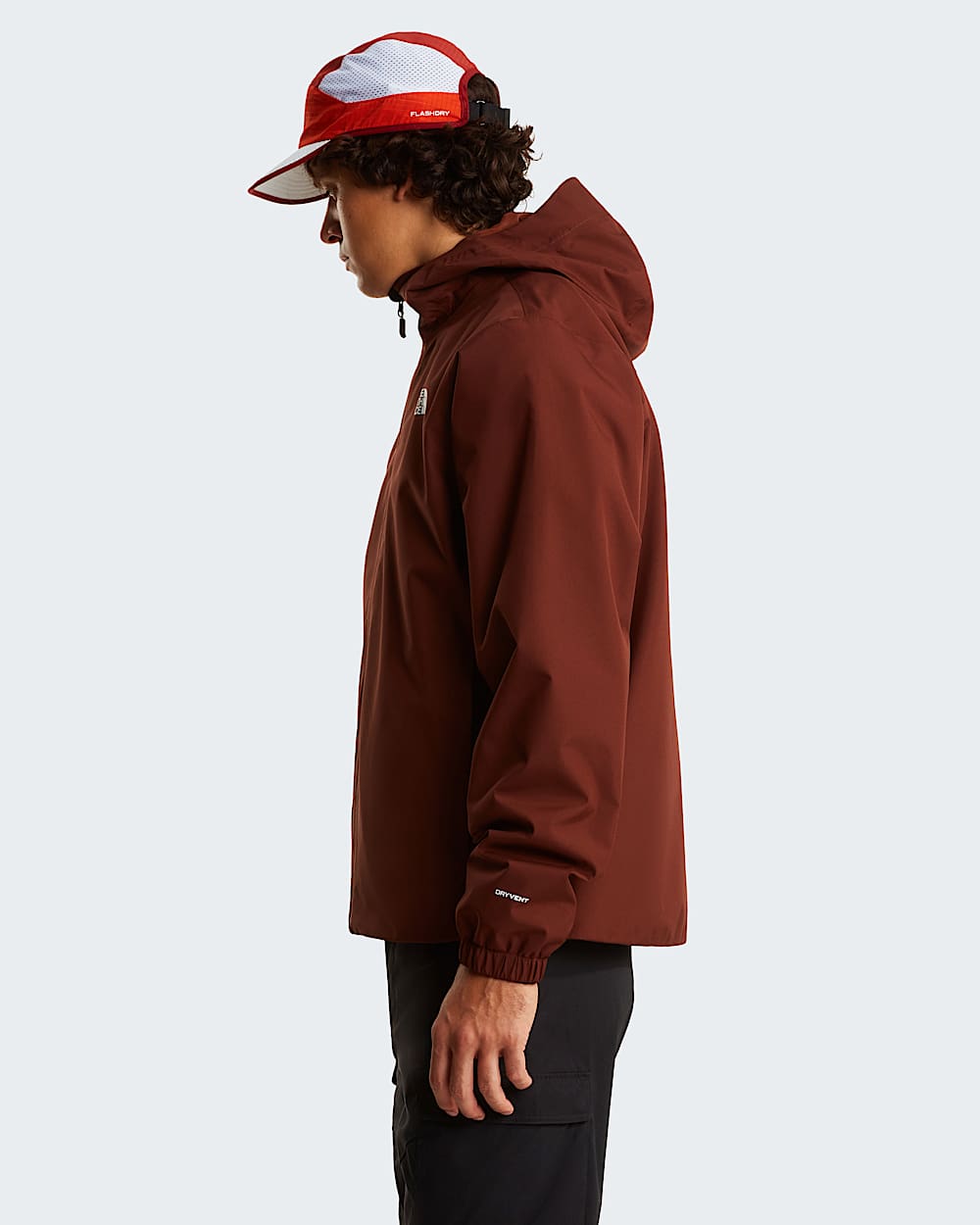 Mens Quest DryVent Jacket TNF Ember Soil ALT2