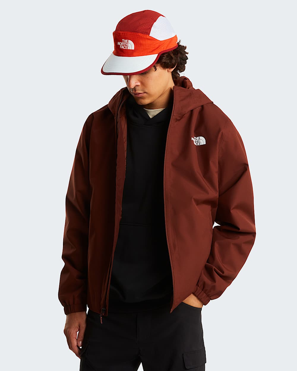 Mens Quest DryVent Jacket TNF Ember Soil ALT4