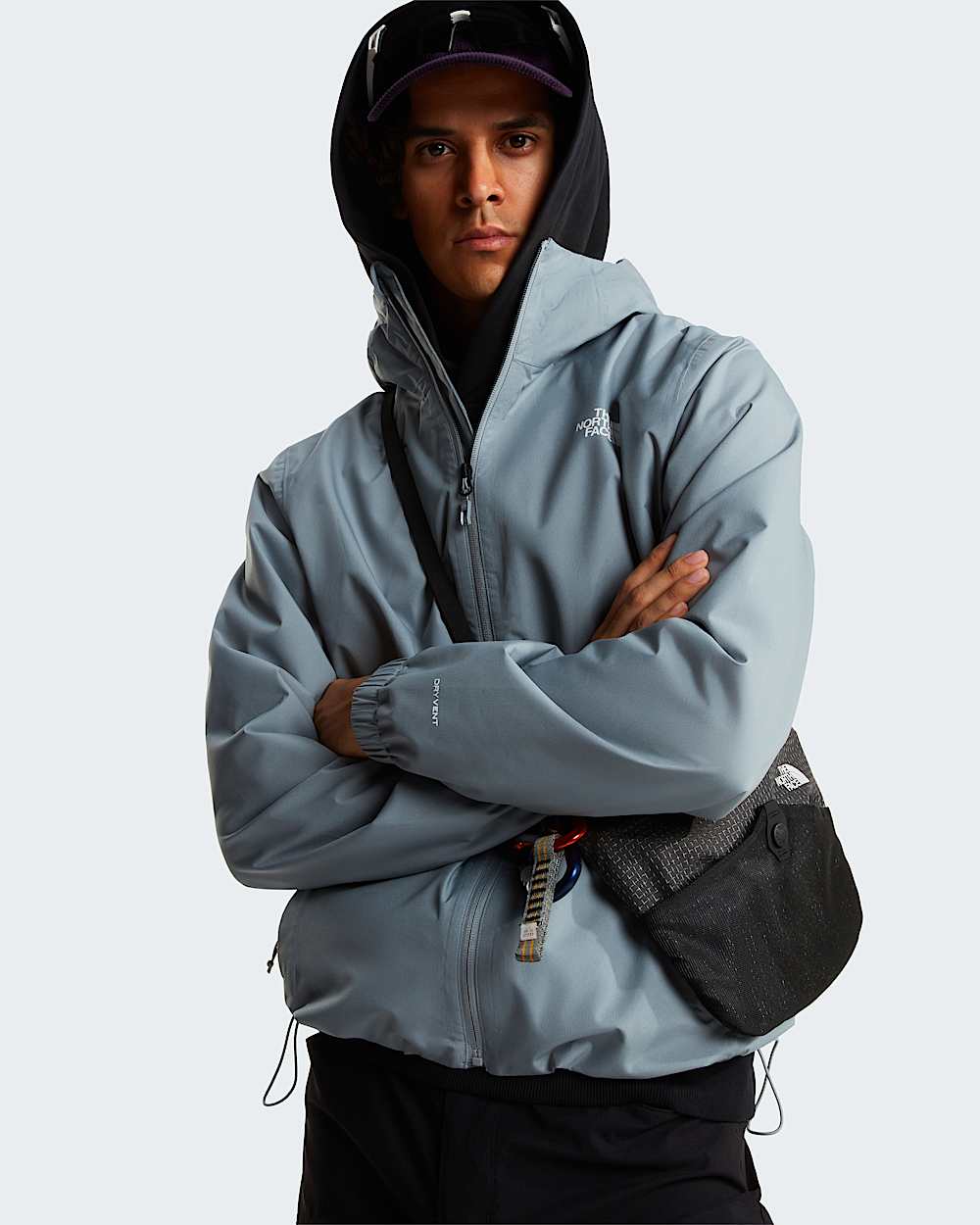Mens Quest DryVent Jacket TNF Monument Grey ALT9