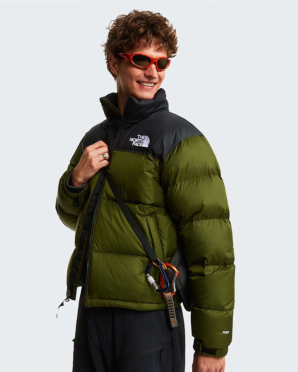 Mens 1996 Retro Nuptse Jacket TNF Woodland GreenTNF Black ALT11