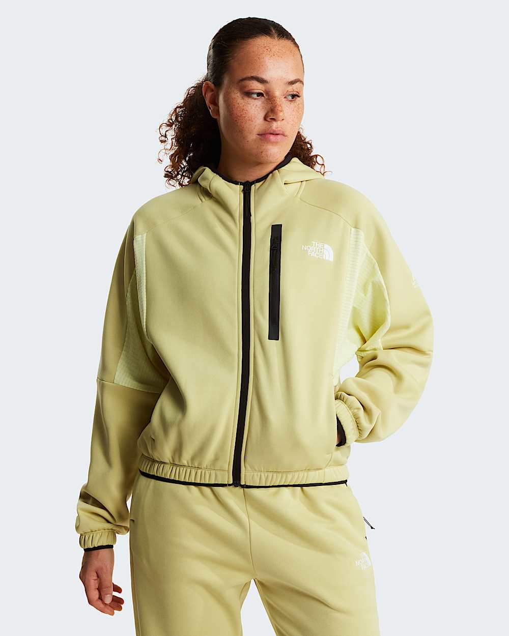 Pile Mountain Athletics con cappuccio e cerniera integrale da donna