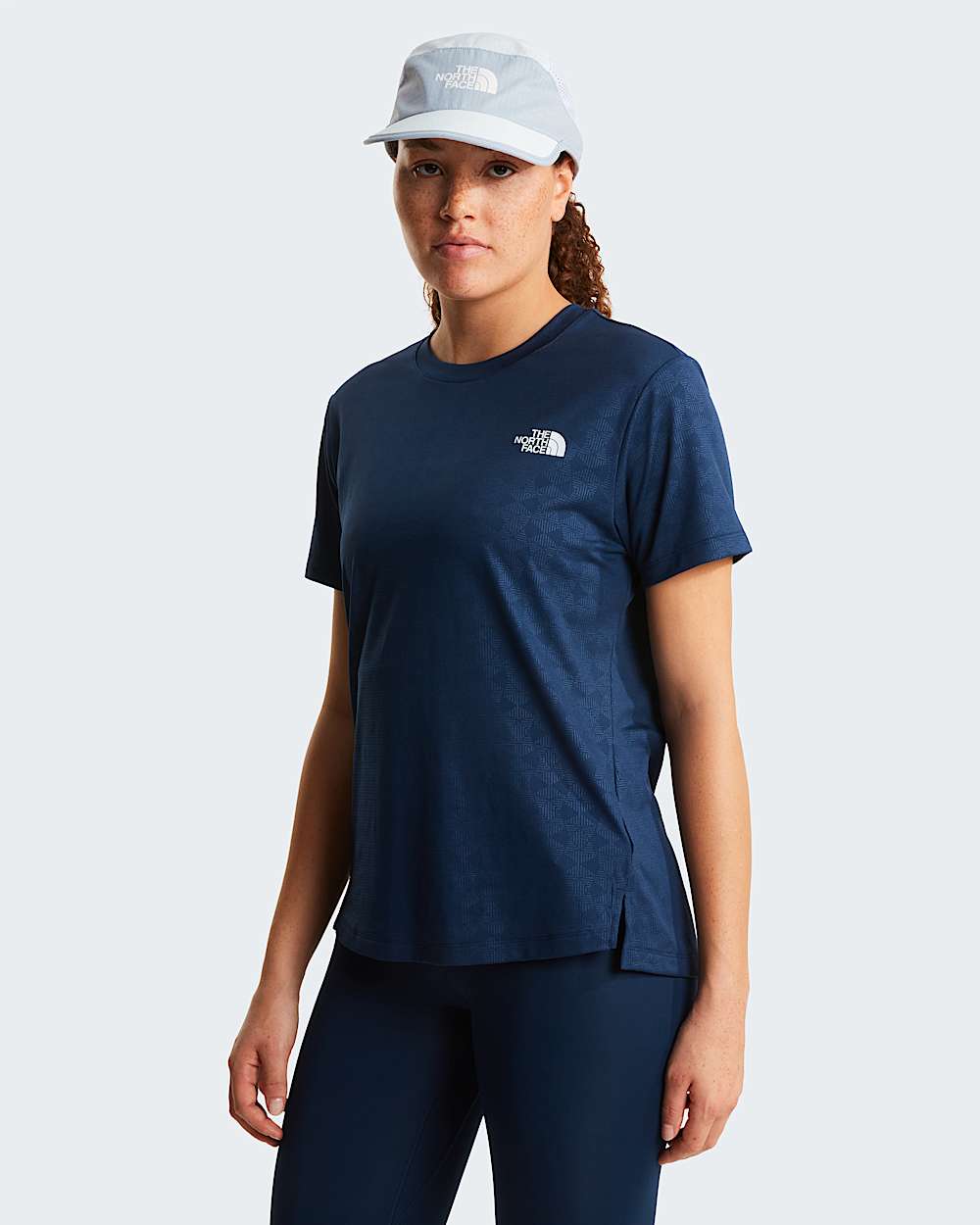 Womens Flex Geo Embossed Regular TShirt TNF HERO