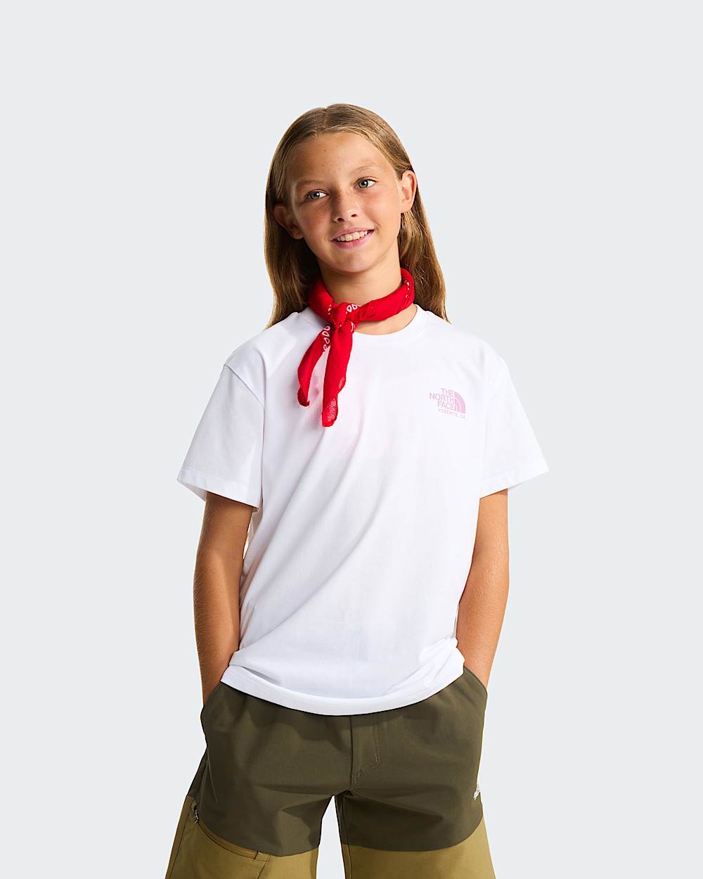 Girls Flora Relaxed TShirt TNF ALT1