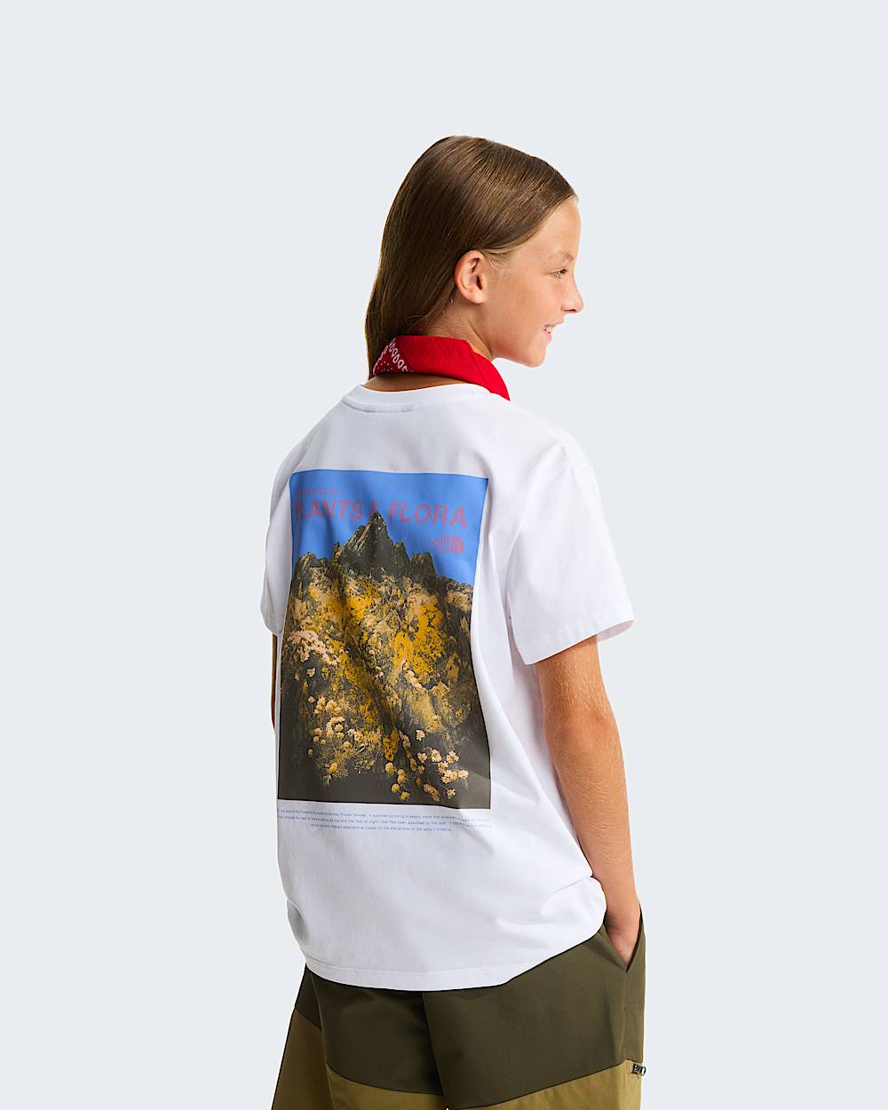 Girls Flora Relaxed TShirt TNF HERO