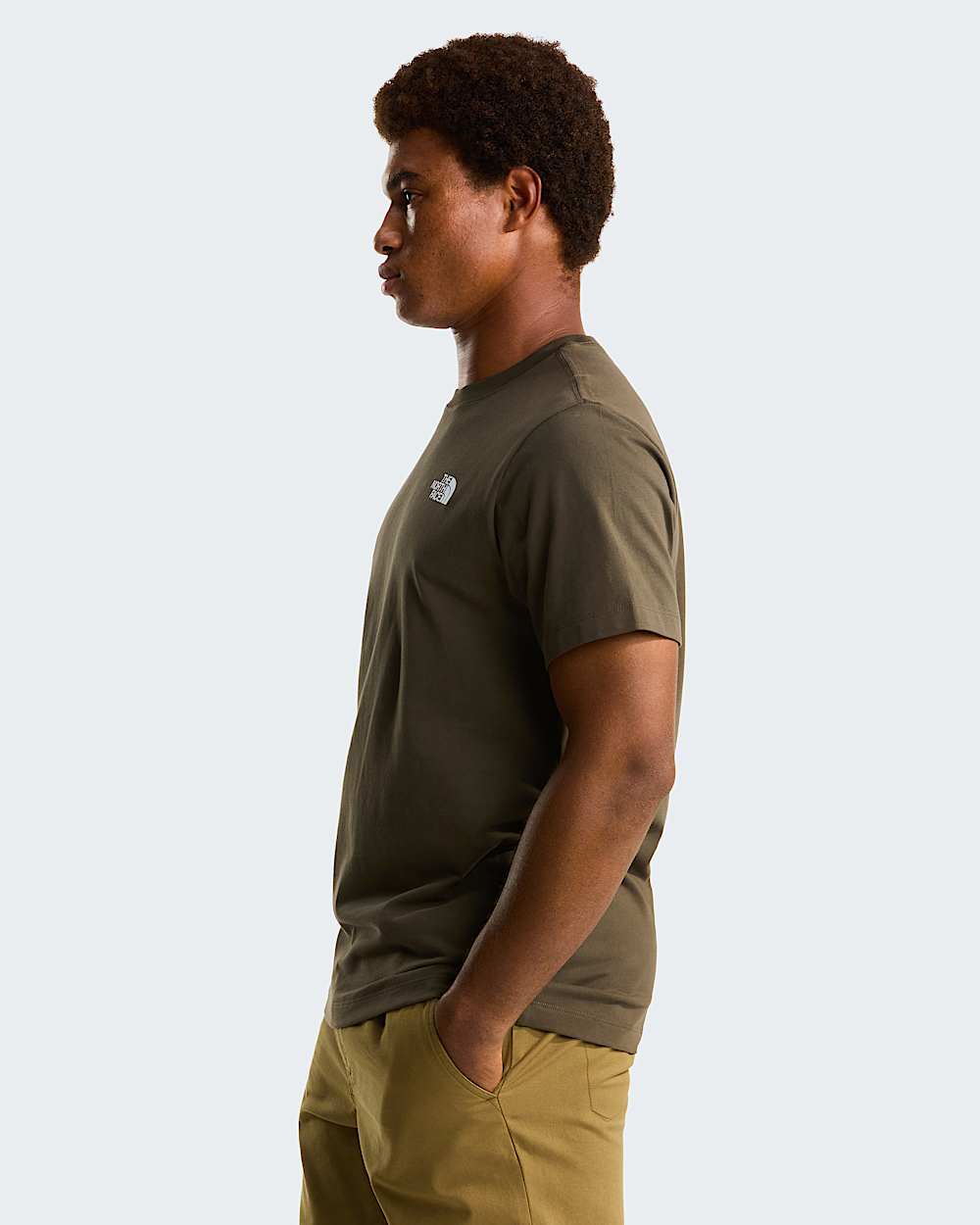 Camiseta recta con estampado grfico North Faces para hombre TNF ALT3