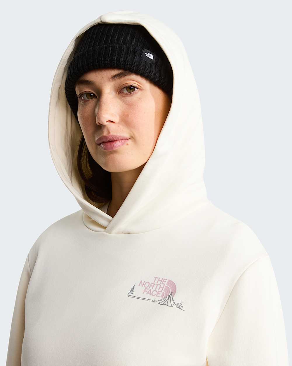 Monte Regular Graphic hoodie voor dames TNF alt4