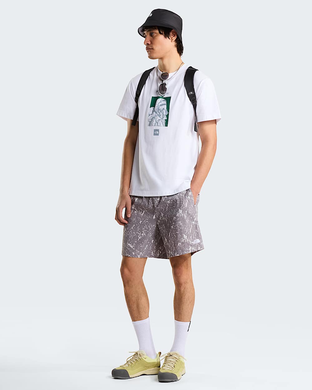 Tshirt dcontract graphique Explorer pour homme TNF ALT1