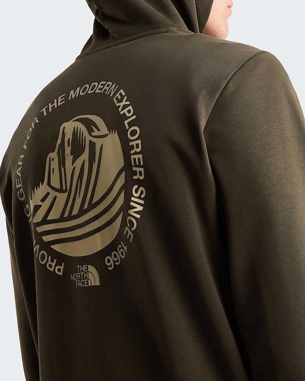 Sudadera recta con capucha y estampado grfico Monte para hombre TNF ALT5