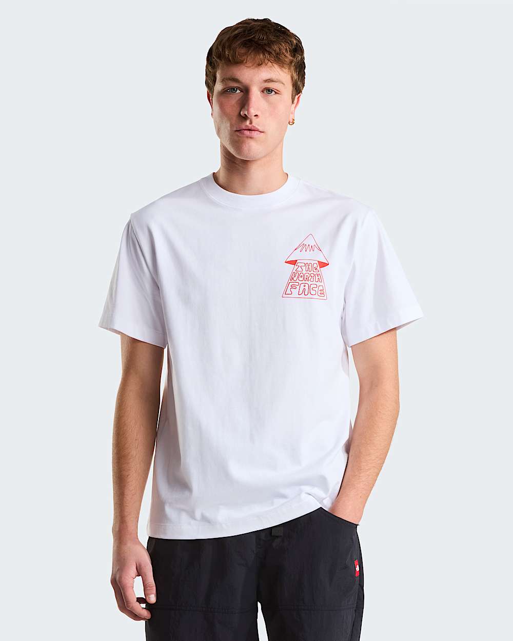 Tshirt dcontract graphique Mountain Play pour homme TNF HERO