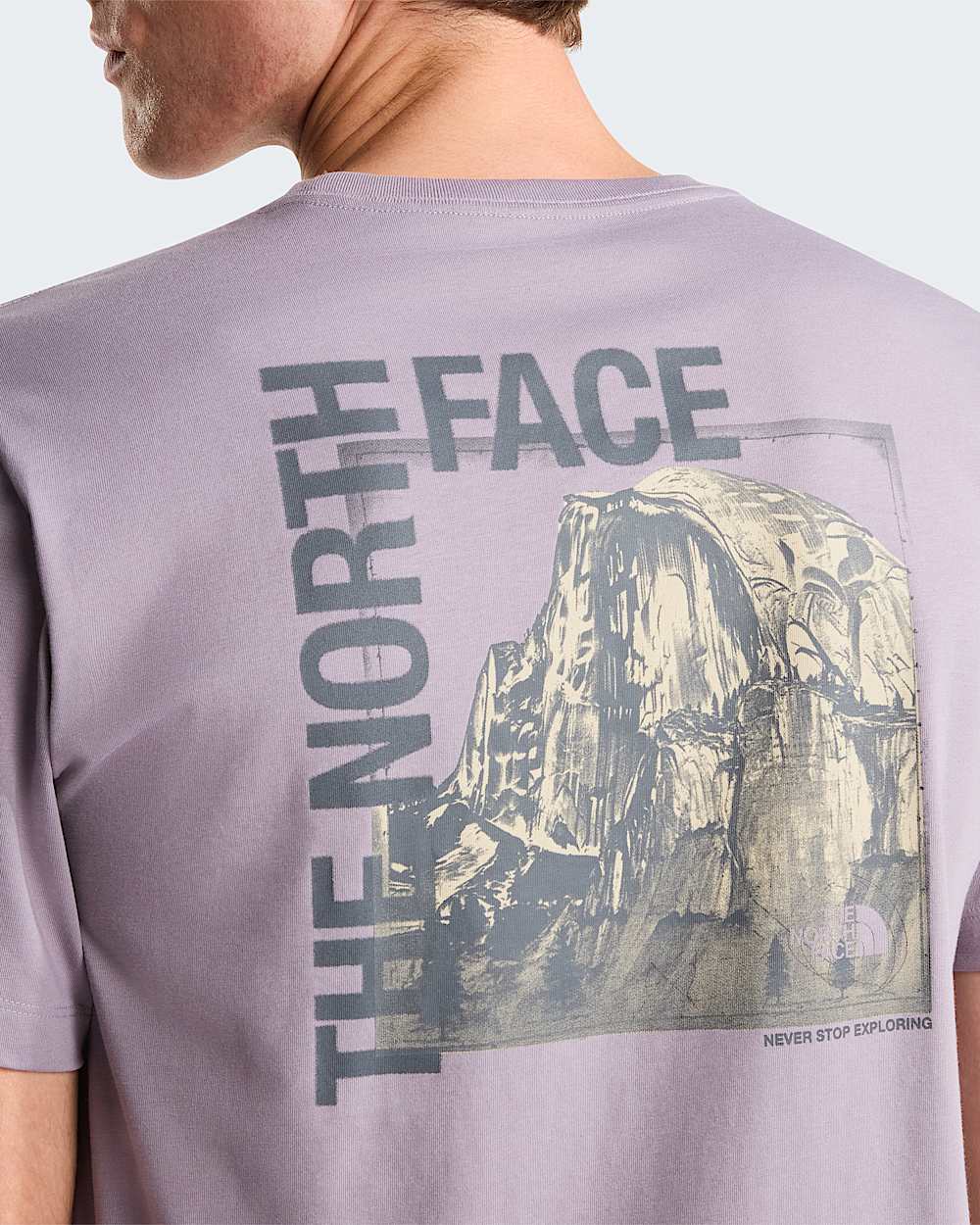 Mens Half Dome Photo Regular Graphic TShirt TNF ALT5