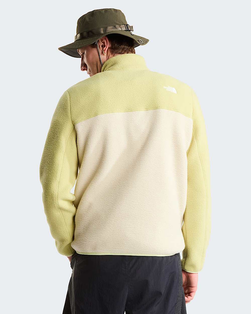 Yumiorifleecejas met kwartrits voor heren TNF Desert StonePearLemon Mist ALT3
